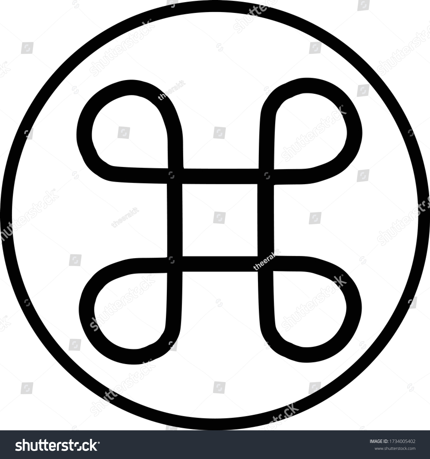Command Icon On White Background Flat Stock Vector (Royalty Free ...