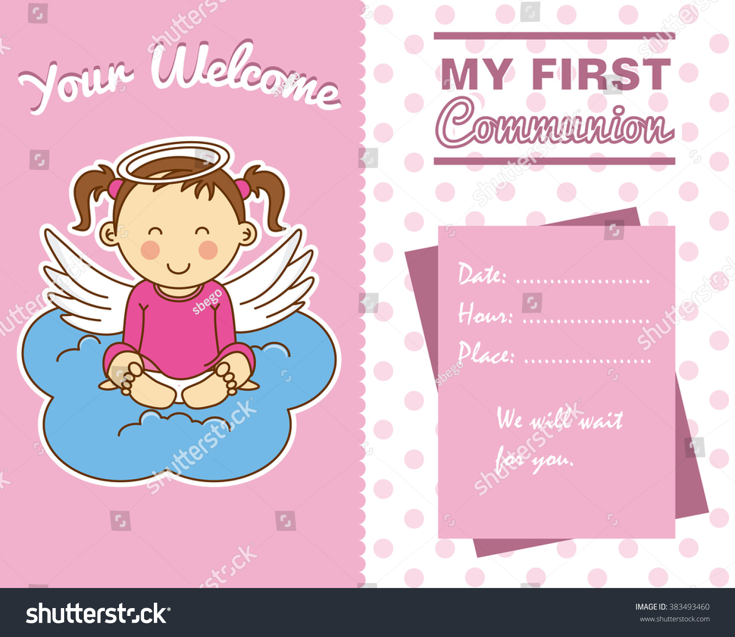 Uncategorized Girlspace communion girl space text stock vector 383493460 shutterstock for text
