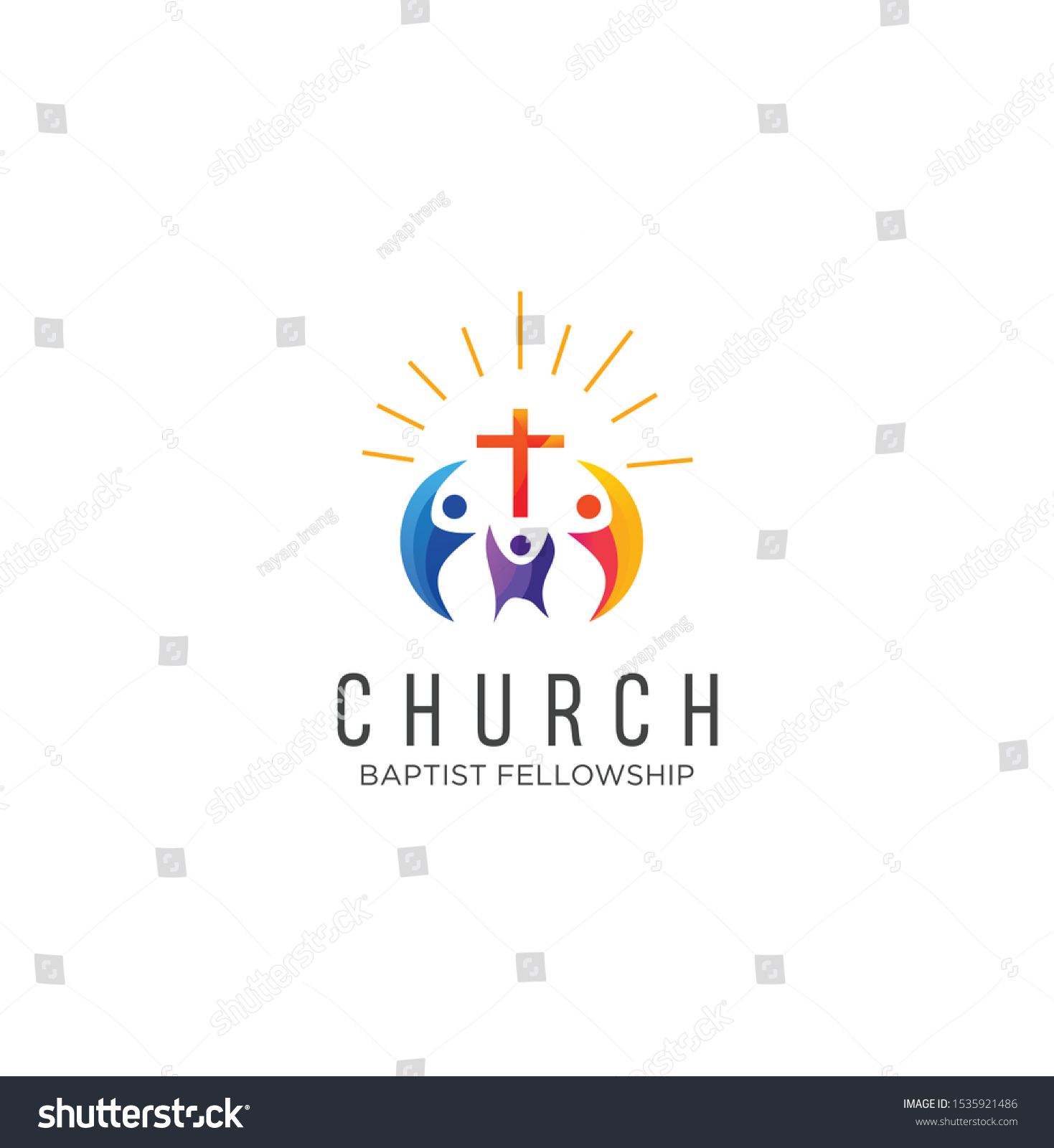 Community Church Logo Design Inspiration Vector Stock Vector (Royalty ...