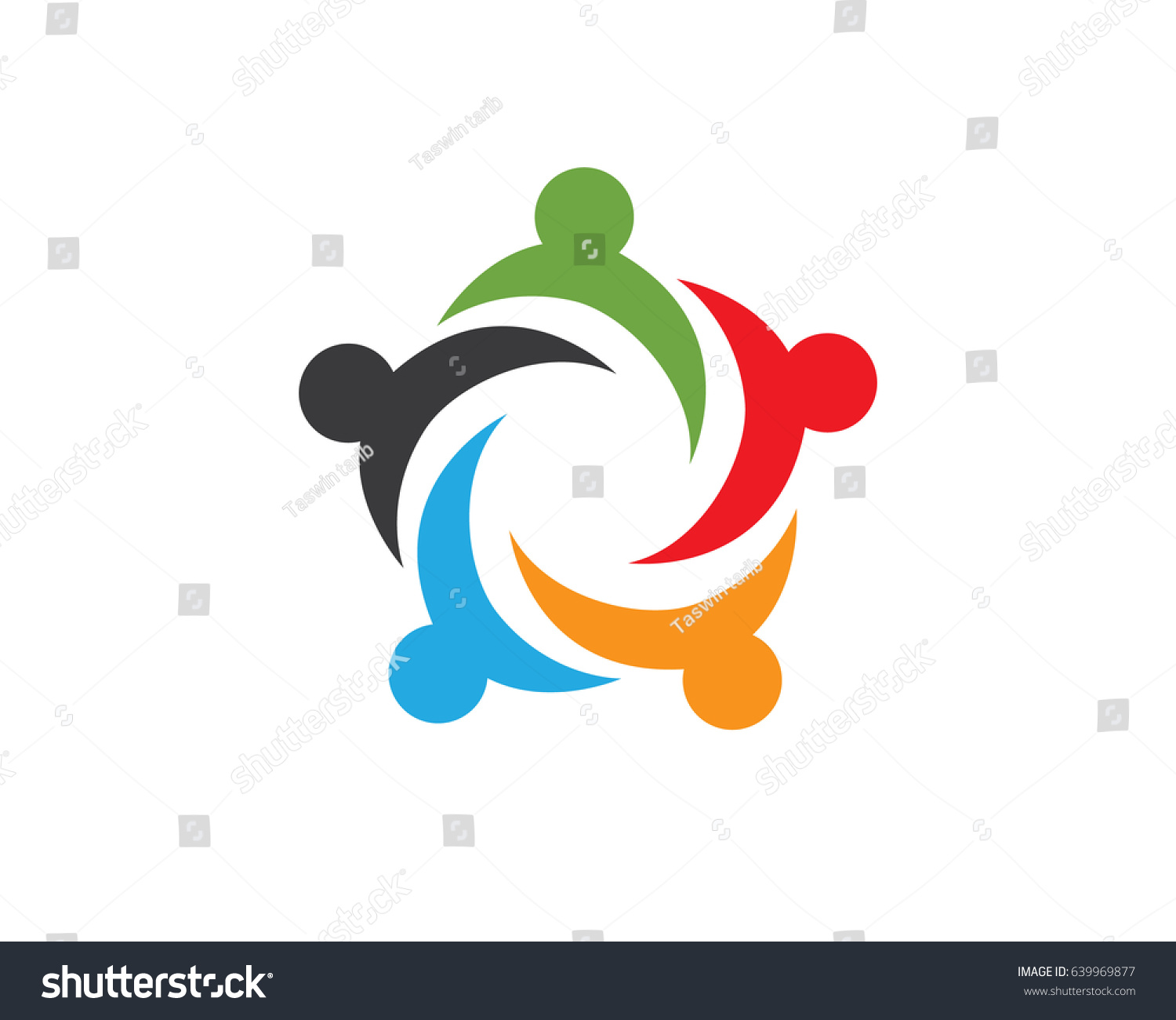 Community People Logo Stock Vector (Royalty Free) 639969877 | Shutterstock