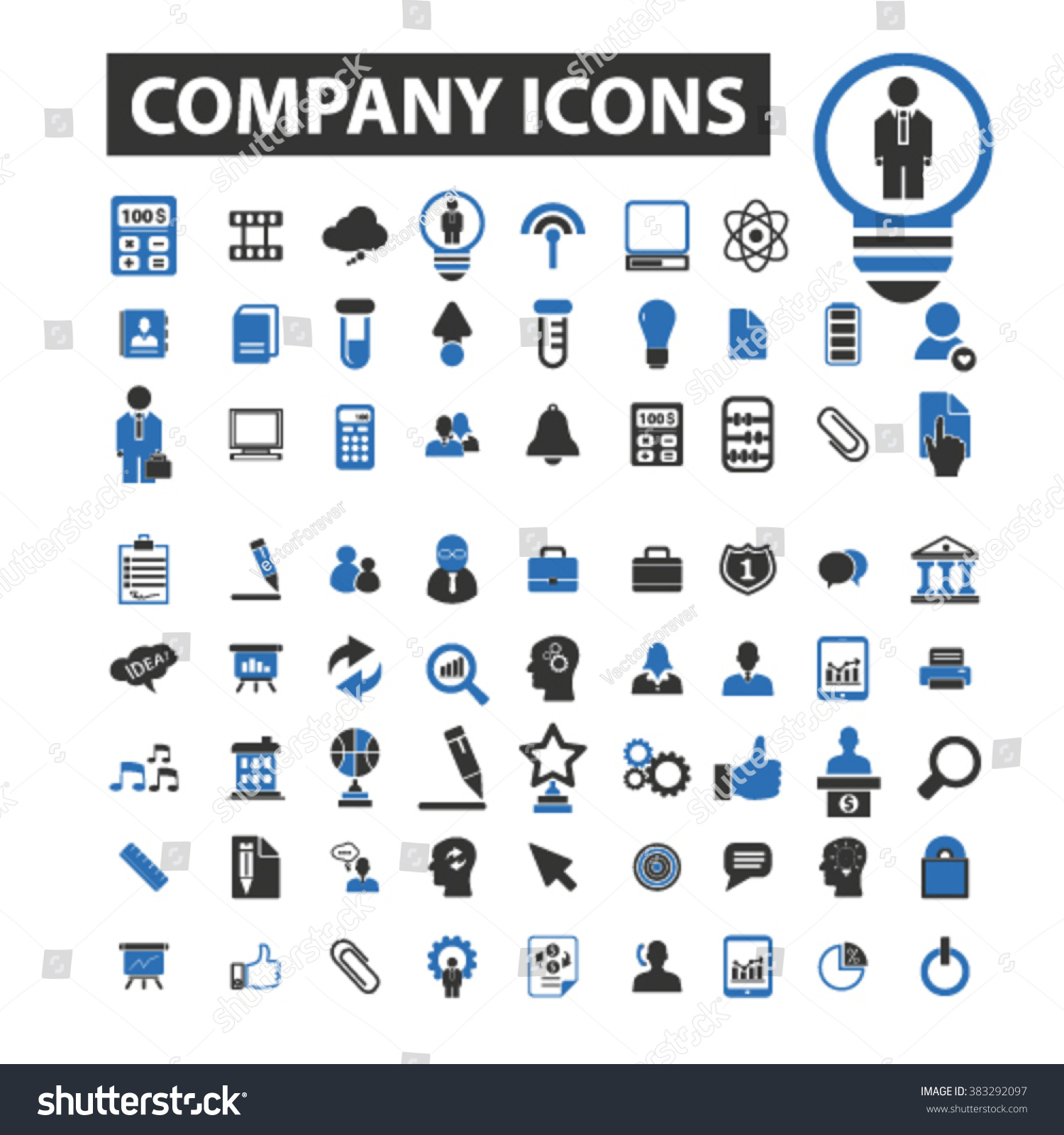 Company Icons Stock Vector 383292097 Shutterstock