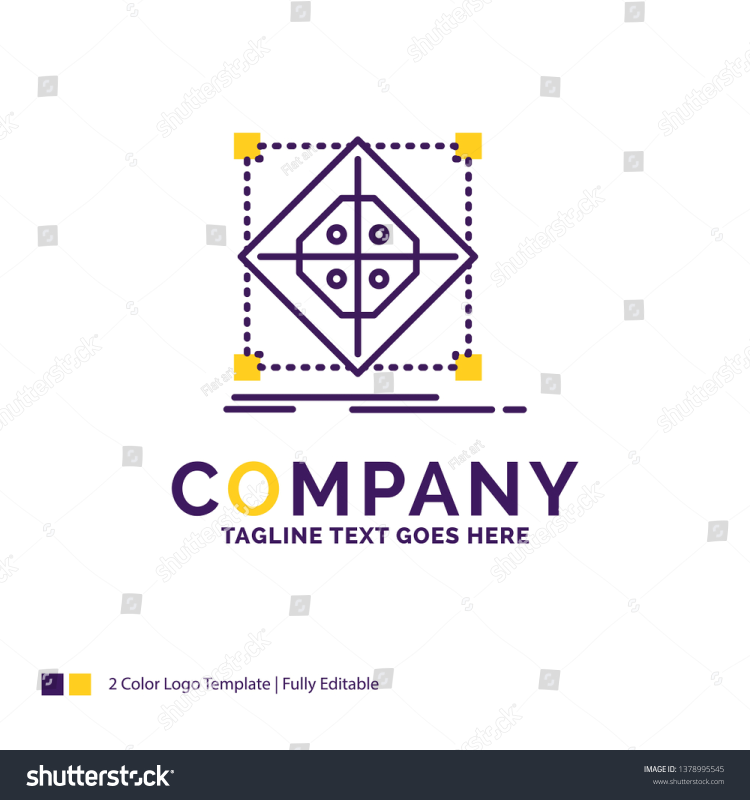 Company Name Logo Design Architecture Cluster Stock Vector Royalty Free