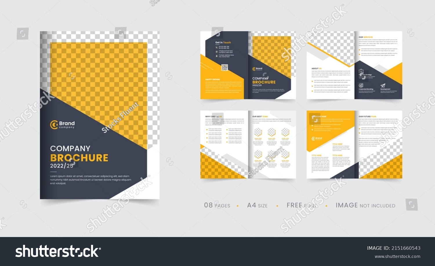 Company Profile Brochure Template Layout Design Stock Vector (Royalty ...