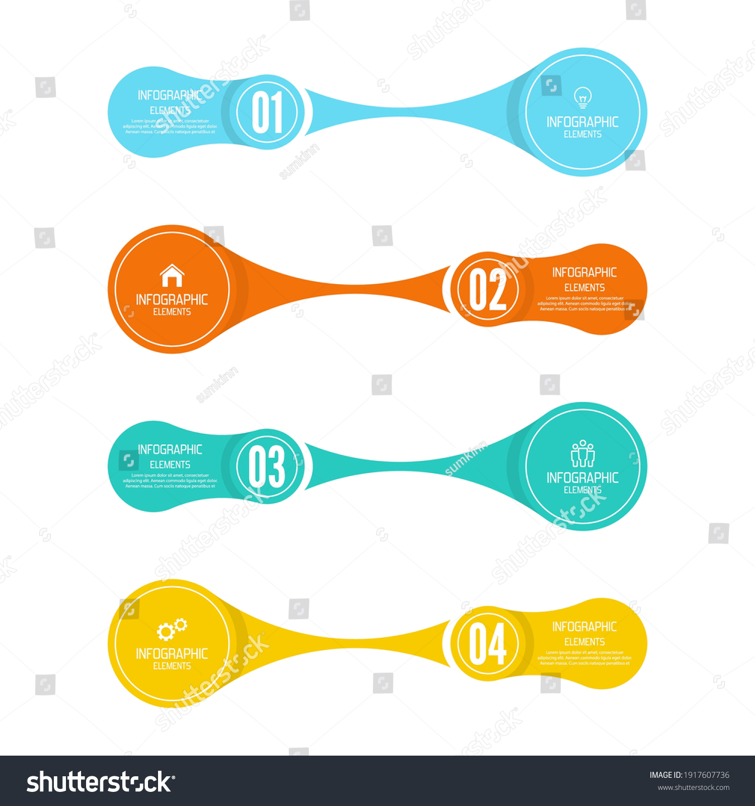 Comparative Chart Banner Presentation Informative Forms Stock Vector ...
