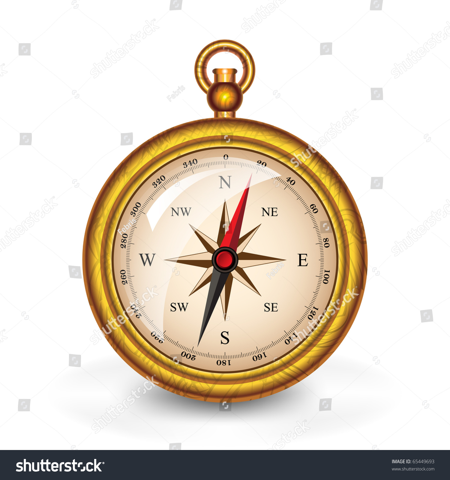 Compass. Eps 10 Stock Vector Illustration 65449693 : Shutterstock