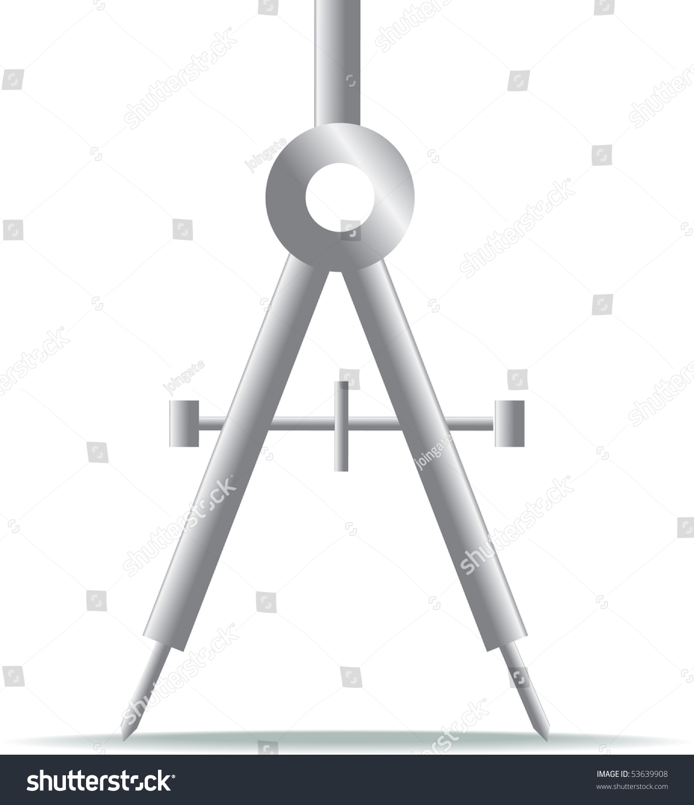 Compass Mathematical Instrument Used For Measuring, Illustration ...