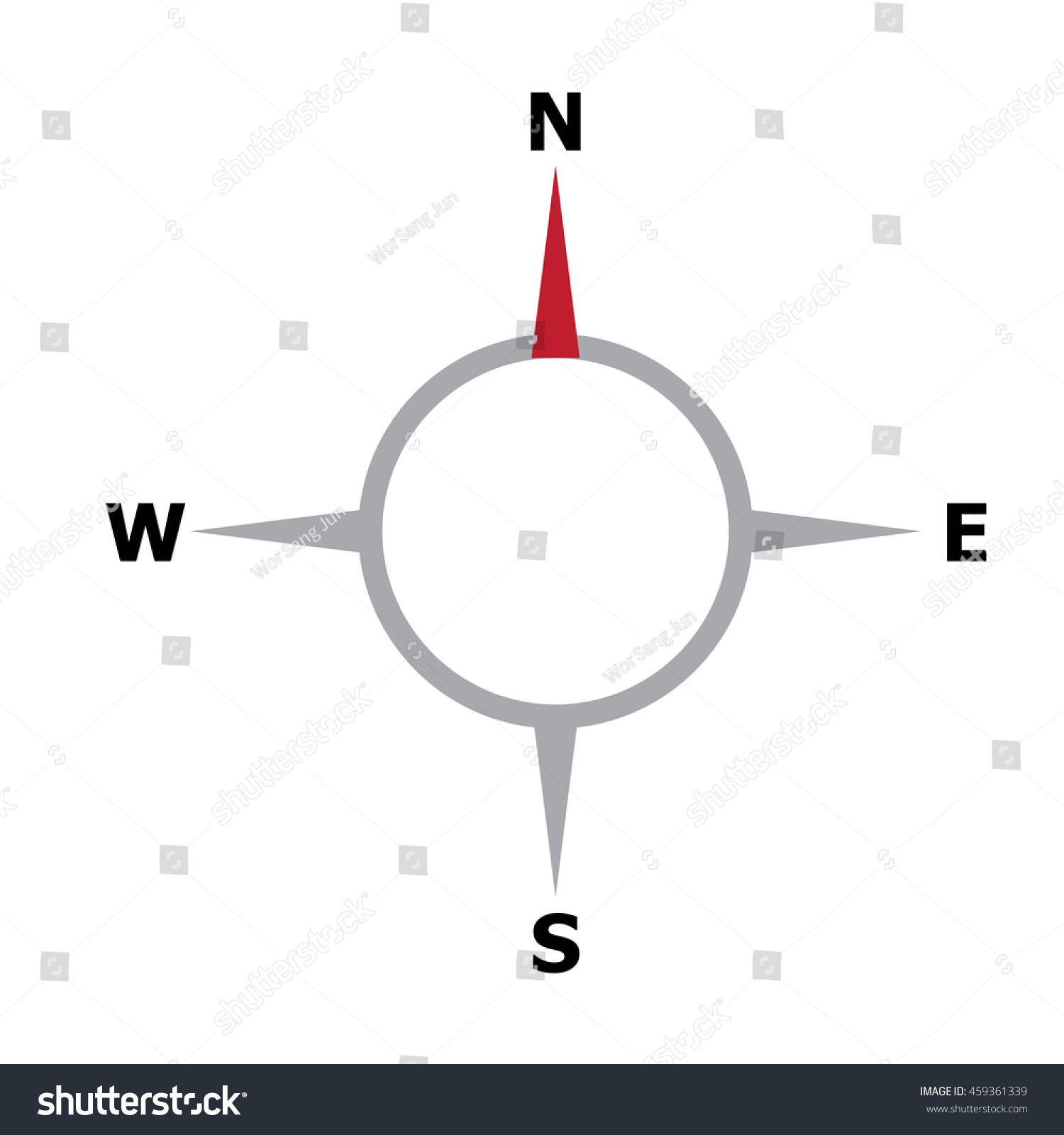 Compassvector Stock Vector (Royalty Free) 459361339 | Shutterstock