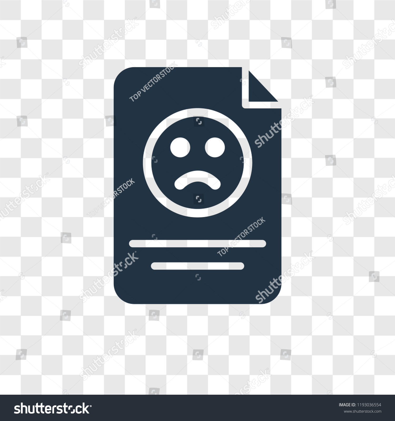 Complaint Vector Icon Isolated On Transparent Stock Vector (Royalty ...