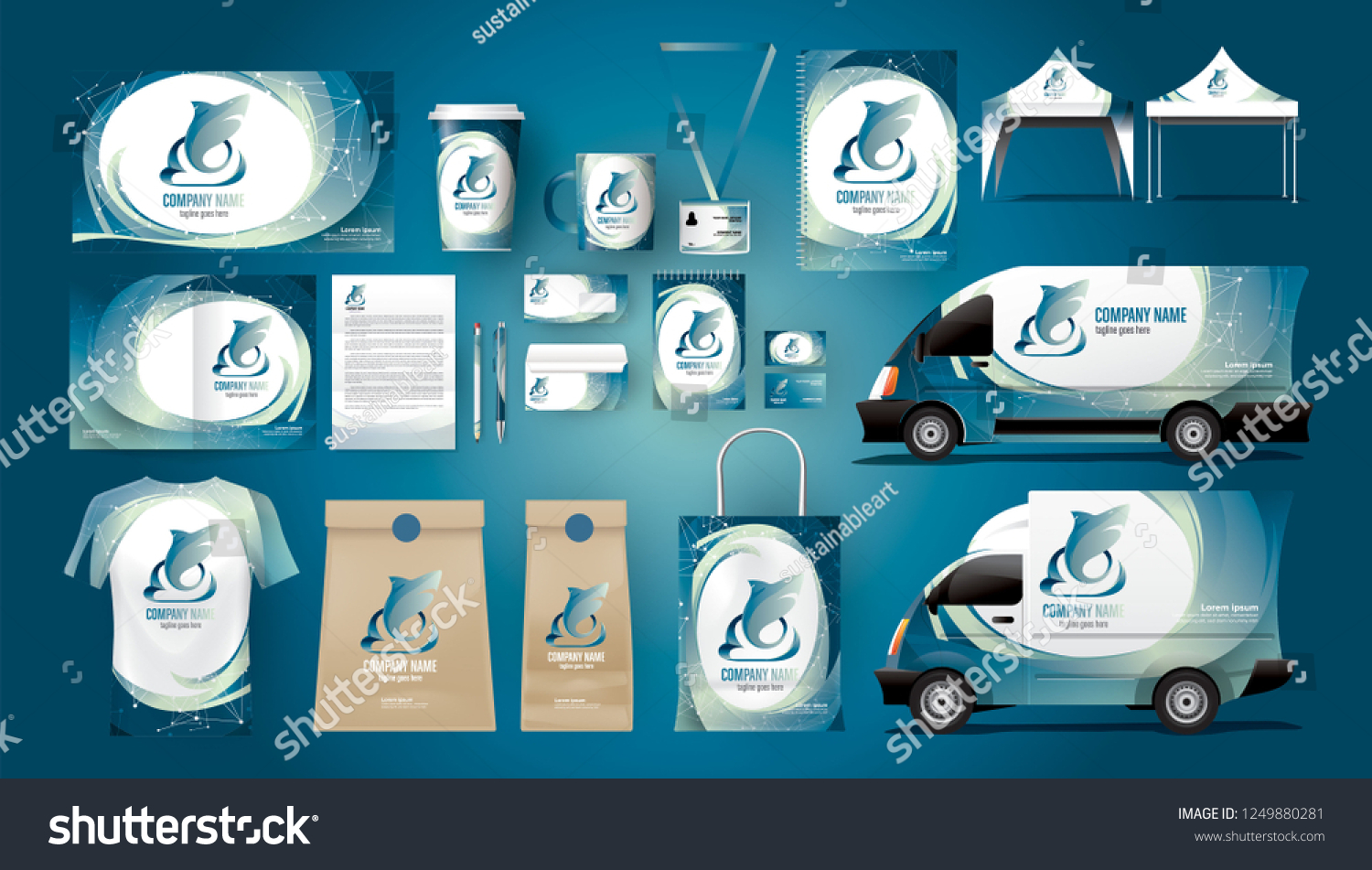 Complete Corporate Identity Package Stock Vector (Royalty Free