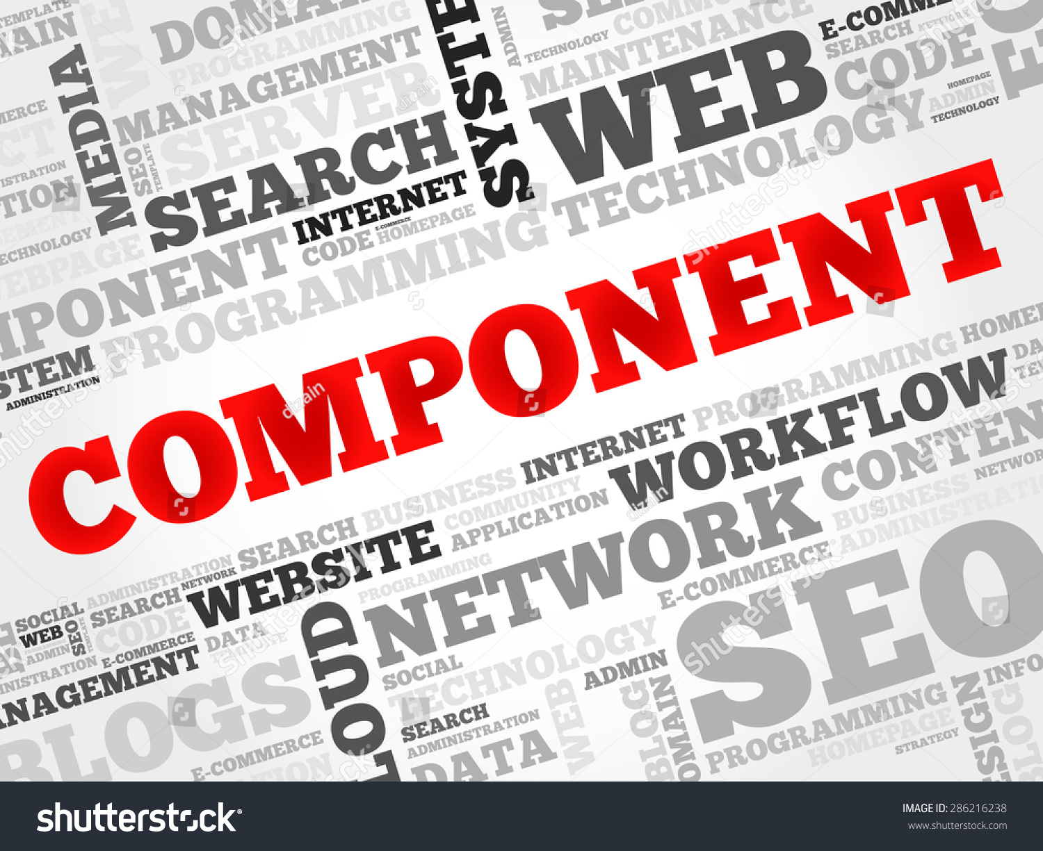 Component Word Cloud Security Concept Stock Vector (Royalty Free ...