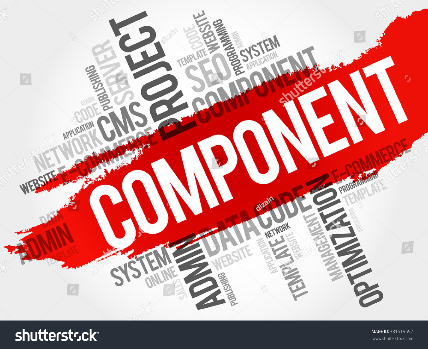Component Word Cloud Security Concept Stock Vector (Royalty Free ...