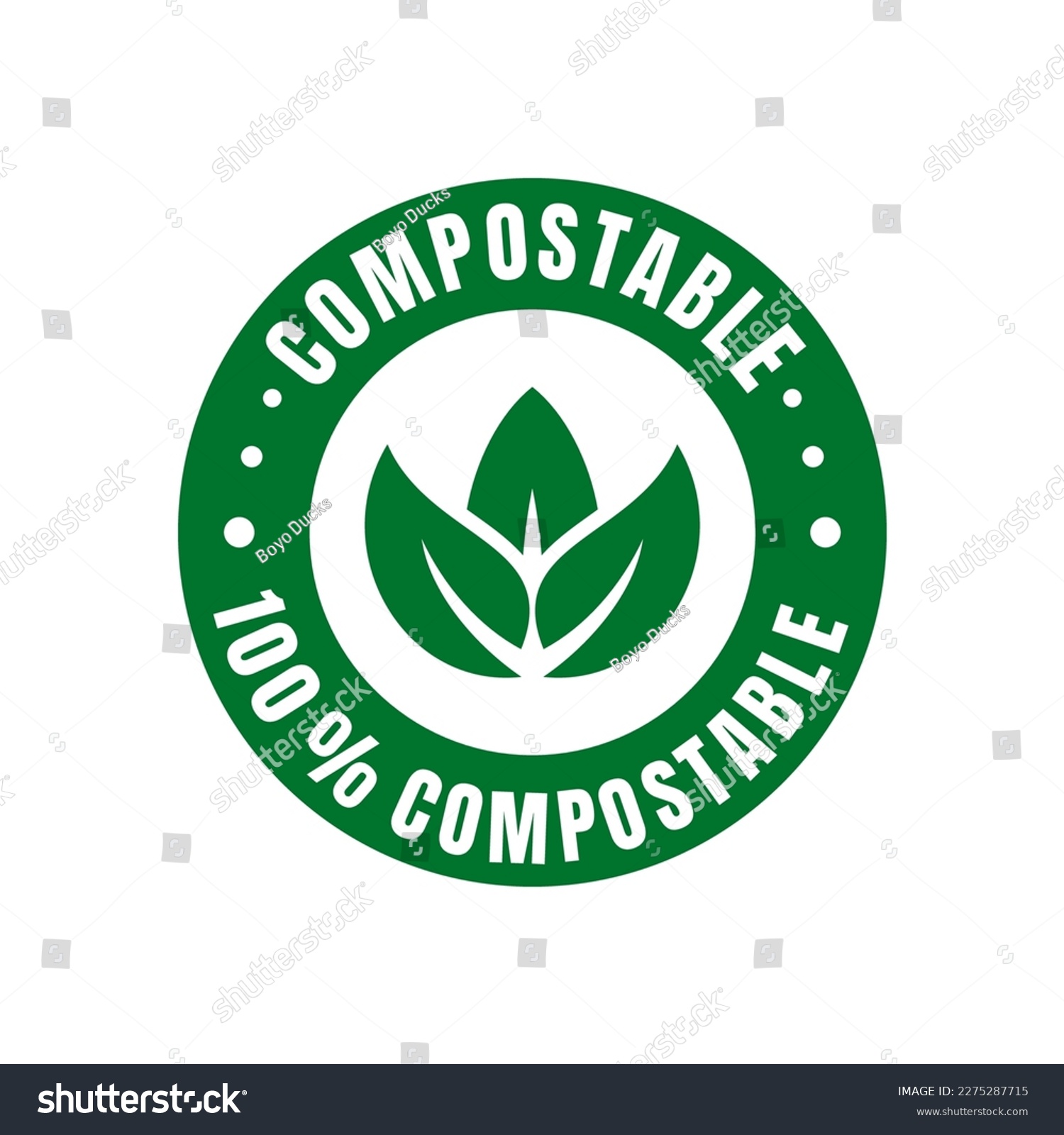 SVG of Compostable icon vector design templates on white background svg