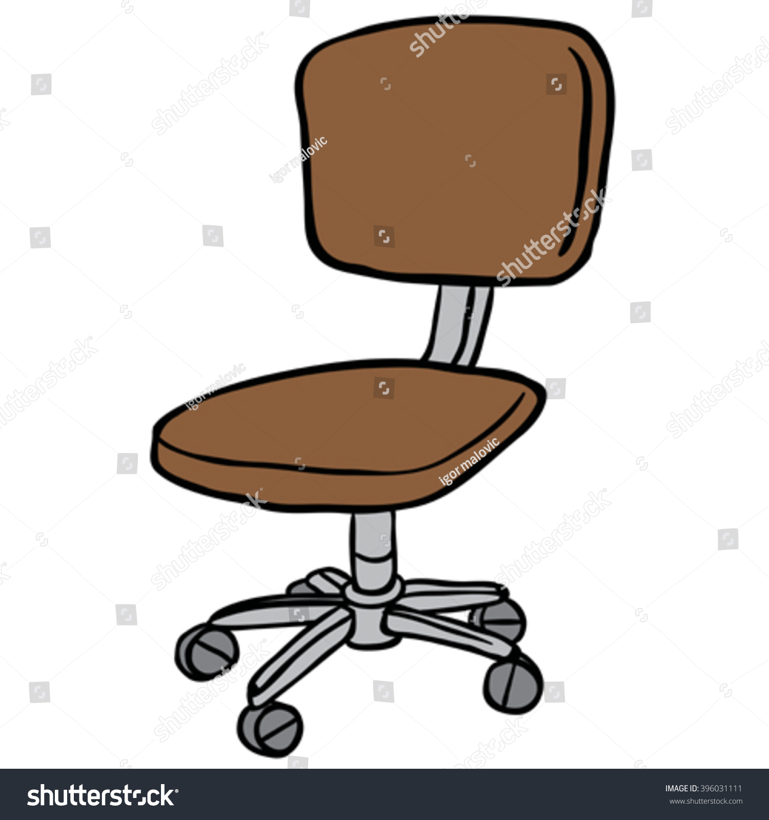 Computer Chair Cartoon Stock Vector (Royalty Free) 396031111 Shutterstock