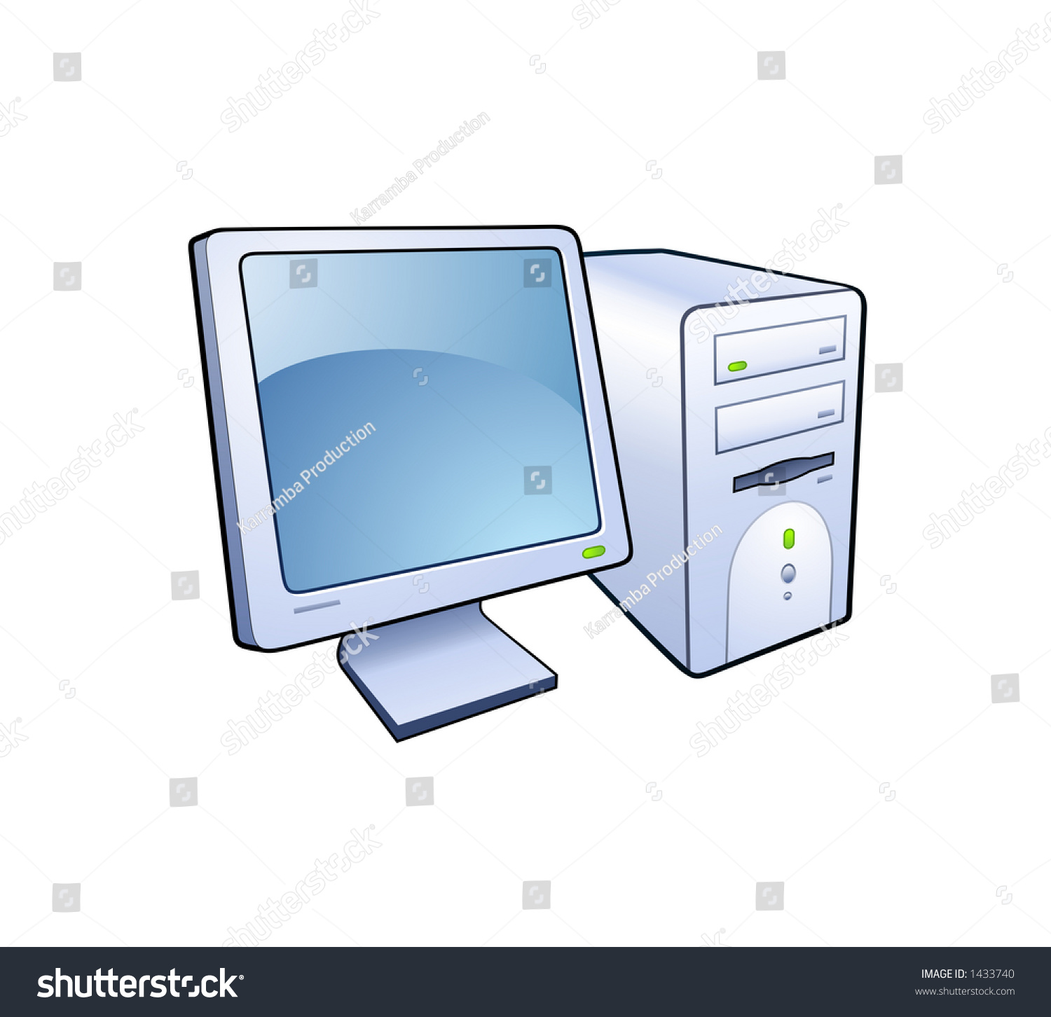 Computer Detailed Illustration - 1433740 : Shutterstock