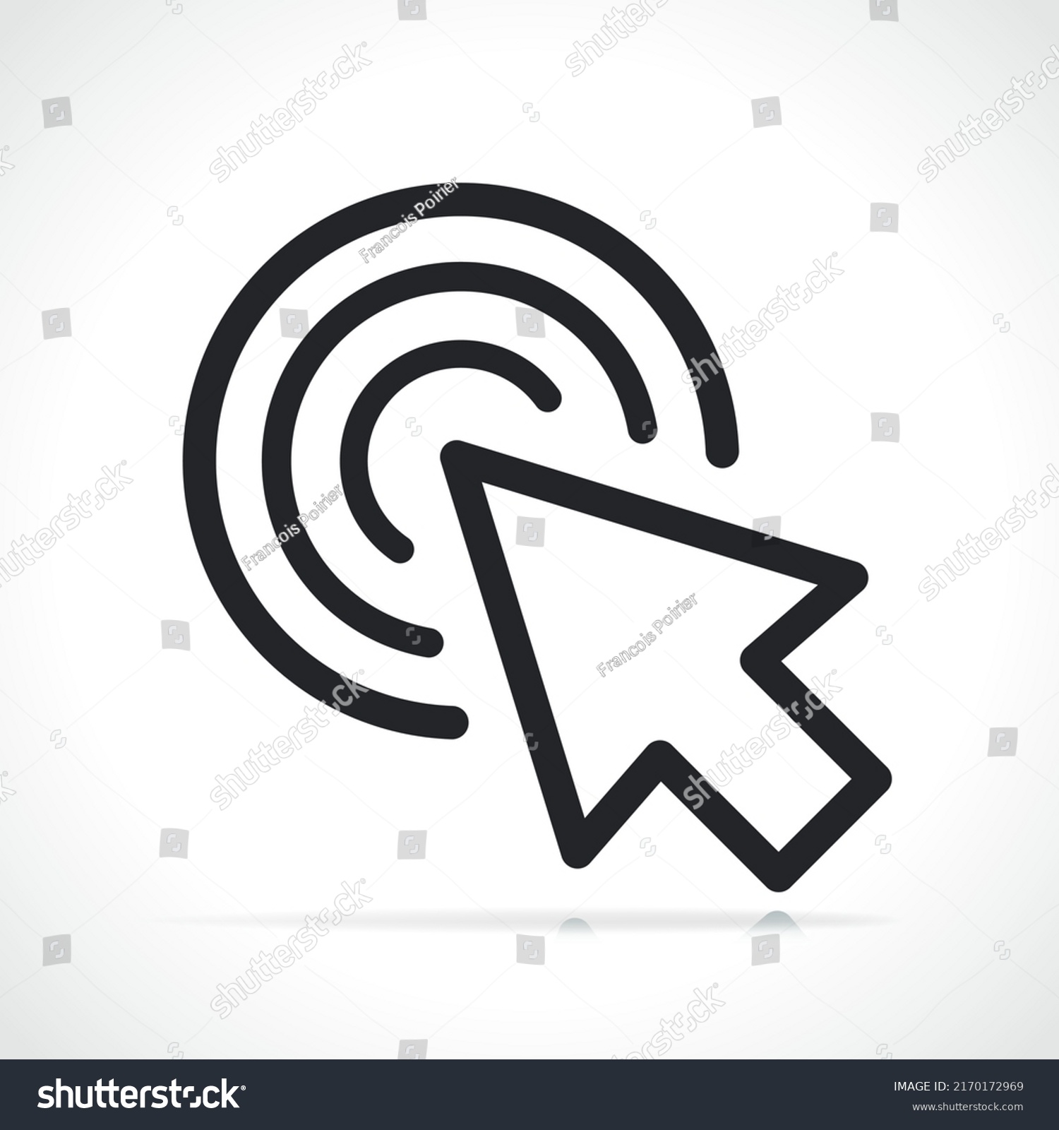 Computer Mouse Click Cursor Icon Stock Vector (Royalty Free) 2170172969 ...