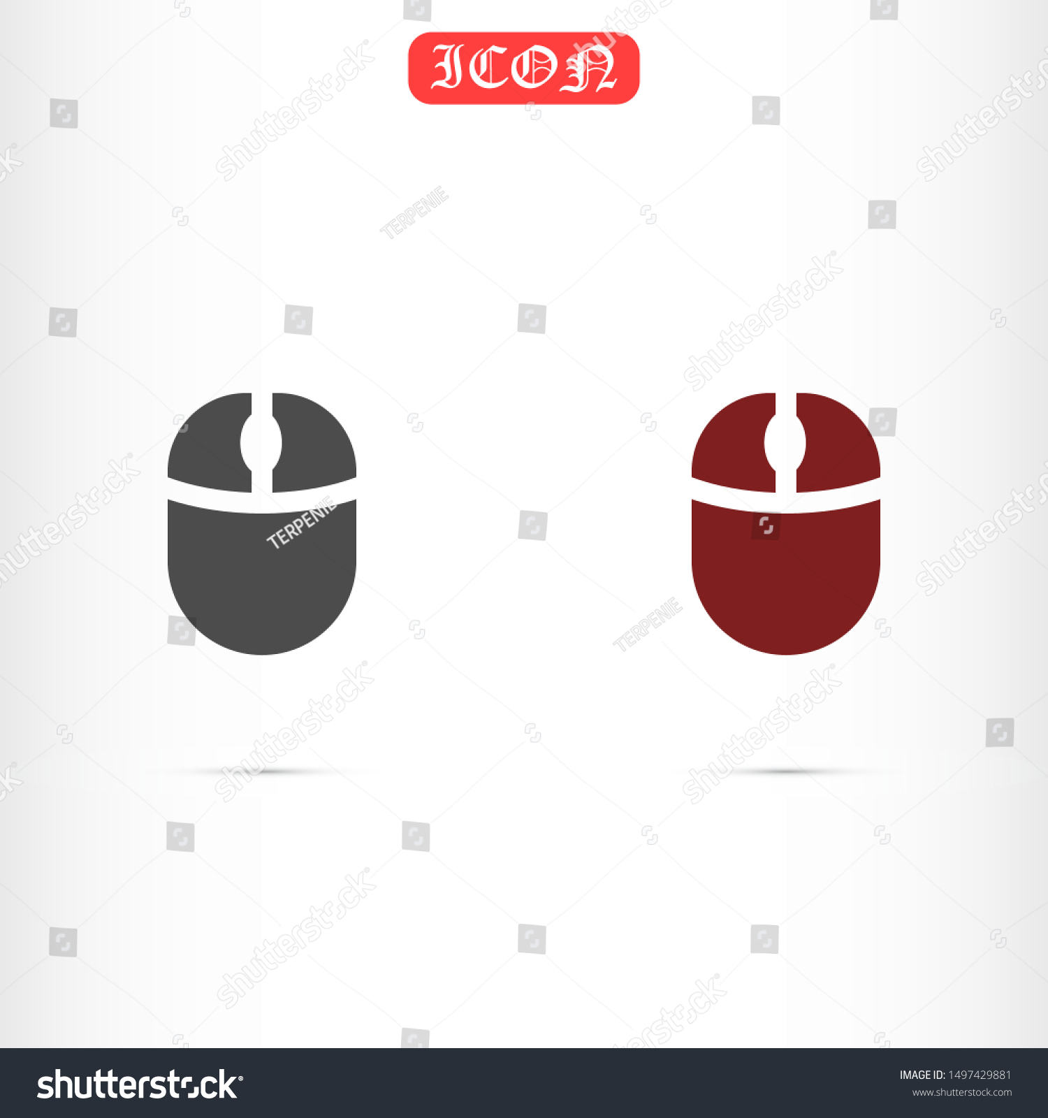 Computer Mouse Icon Symbol Computer Mouse Stock Vector (Royalty Free ...