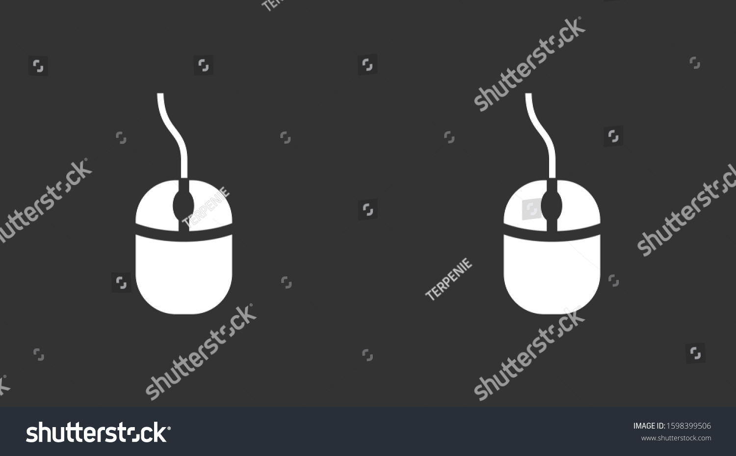 Computer Mouse Icon Symbol Computer Mouse Stock Vector (Royalty Free ...