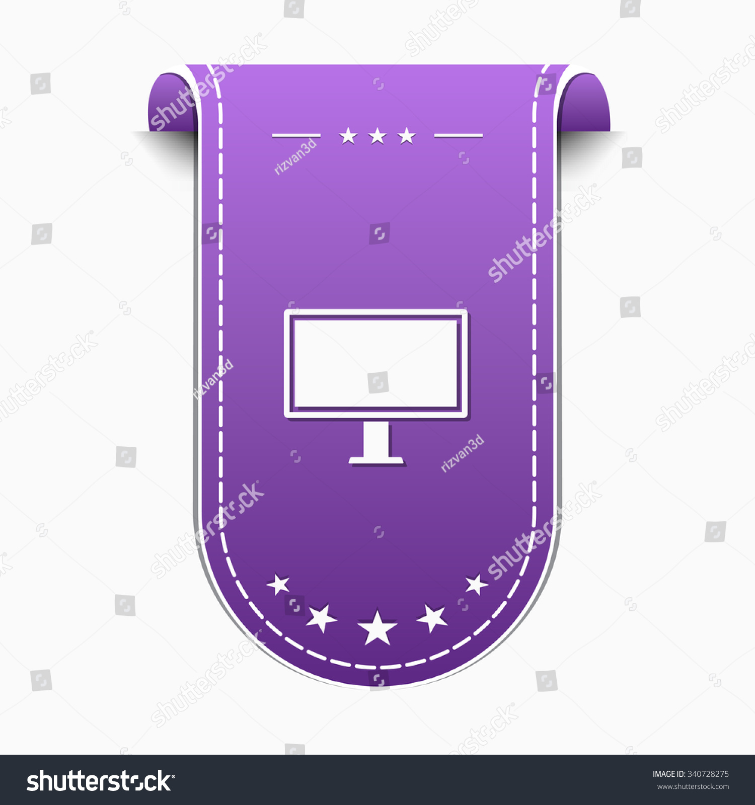 Computer Violet Vector Icon Design Stock Vector (Royalty Free ...