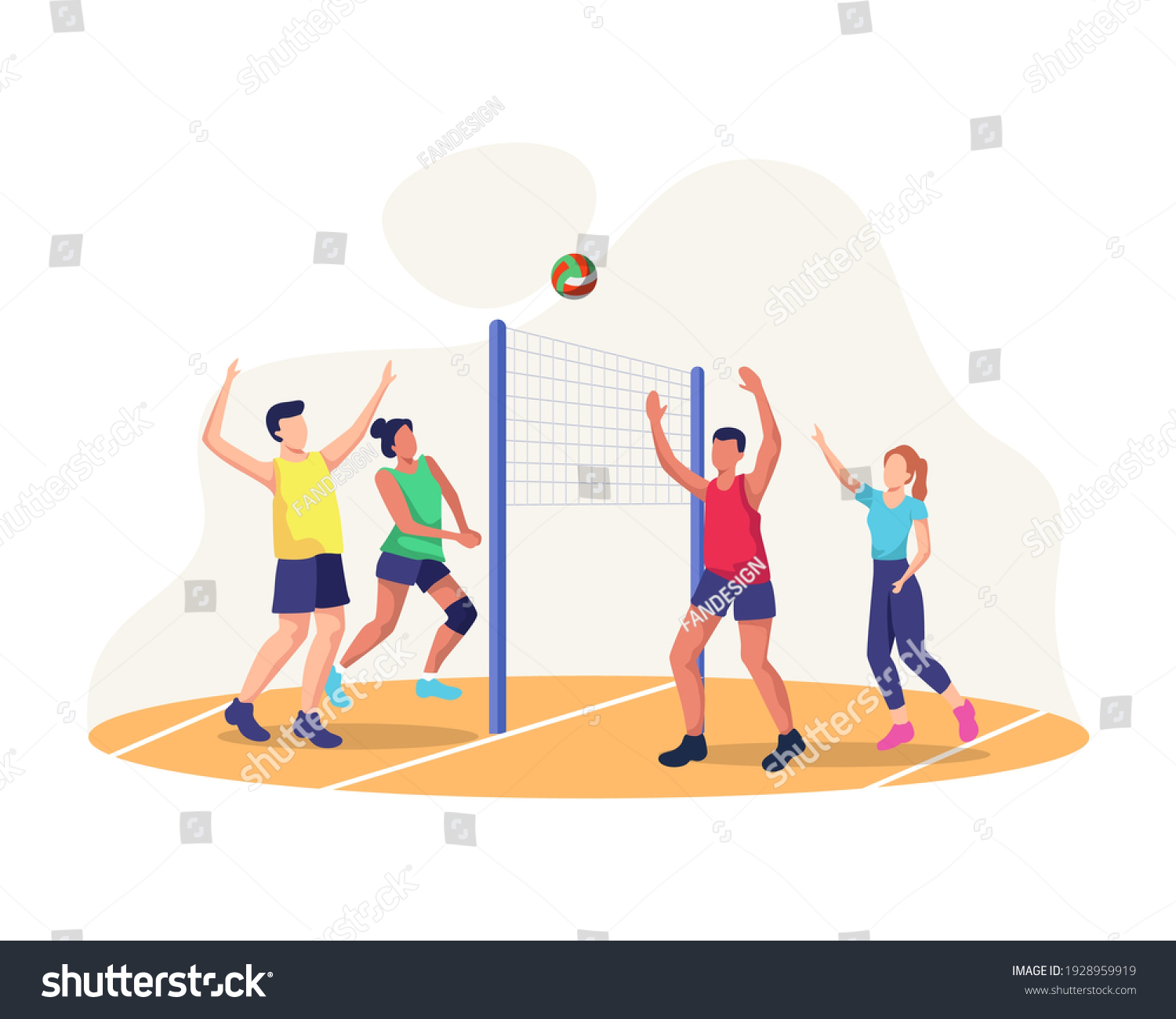 63,009 Volley ball game Images, Stock Photos & Vectors | Shutterstock