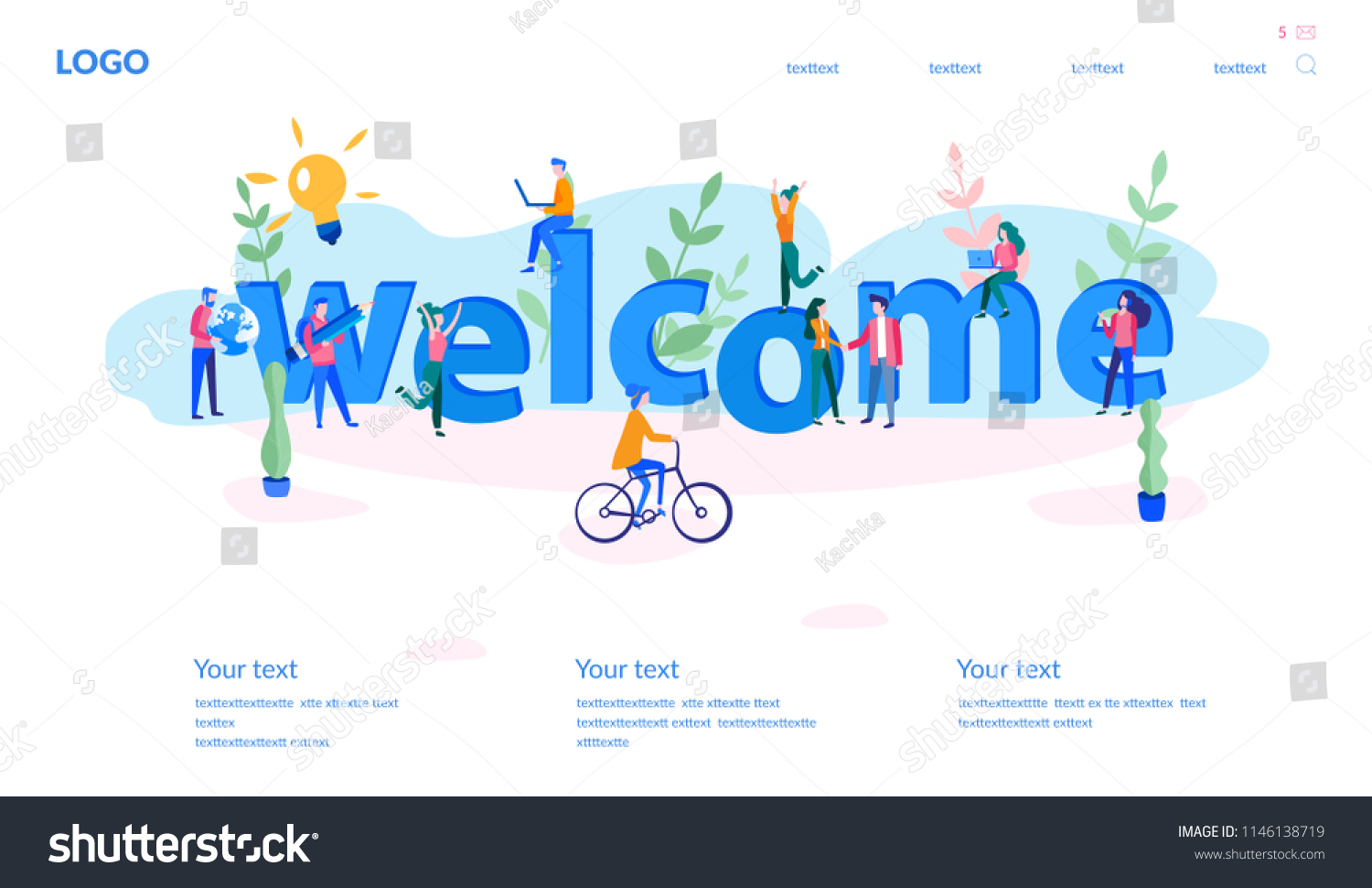 Concept New Team Member Welcome Word Stock Vector (Royalty Free ...