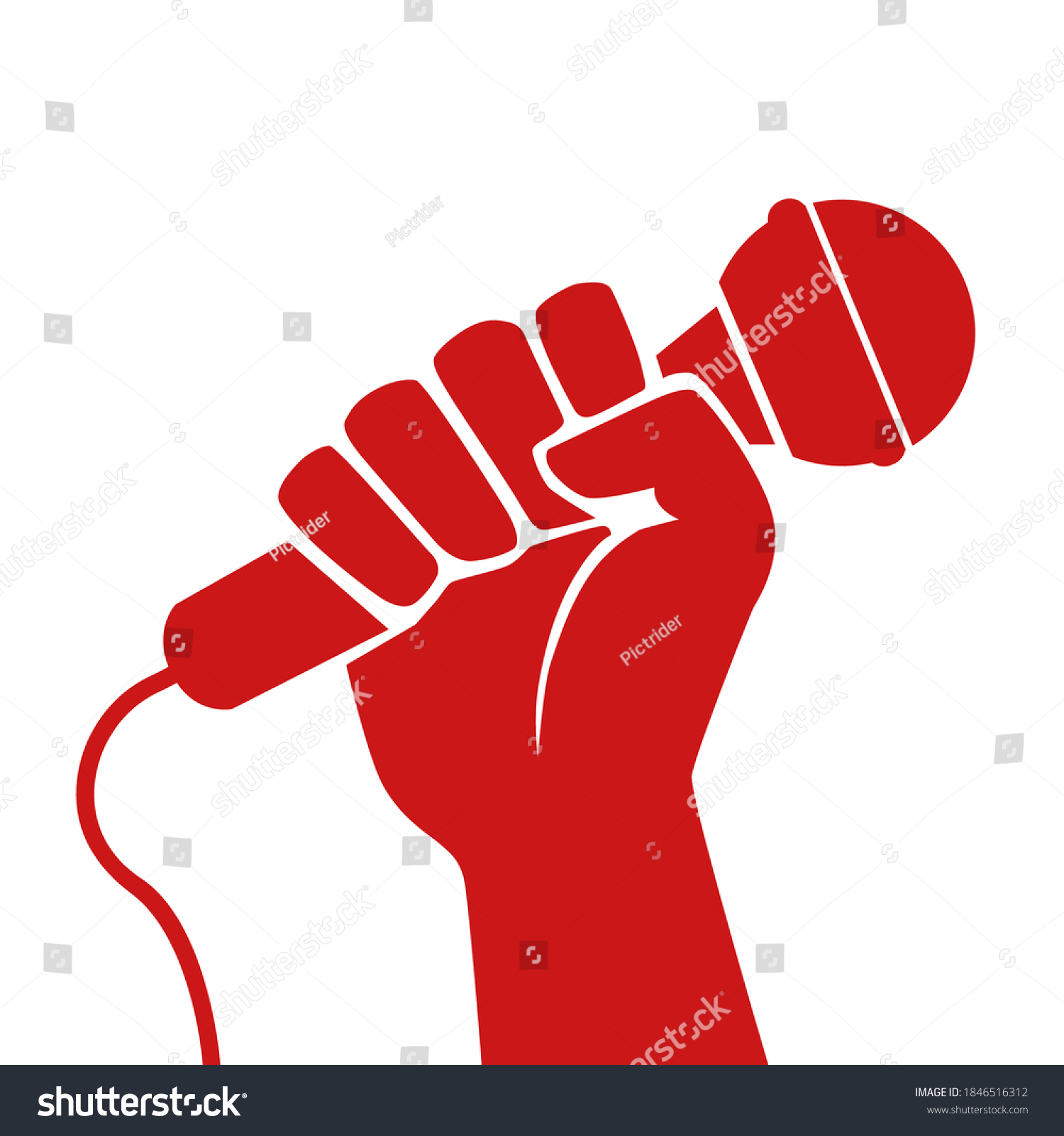 398 Fist holding microphone Images, Stock Photos & Vectors | Shutterstock