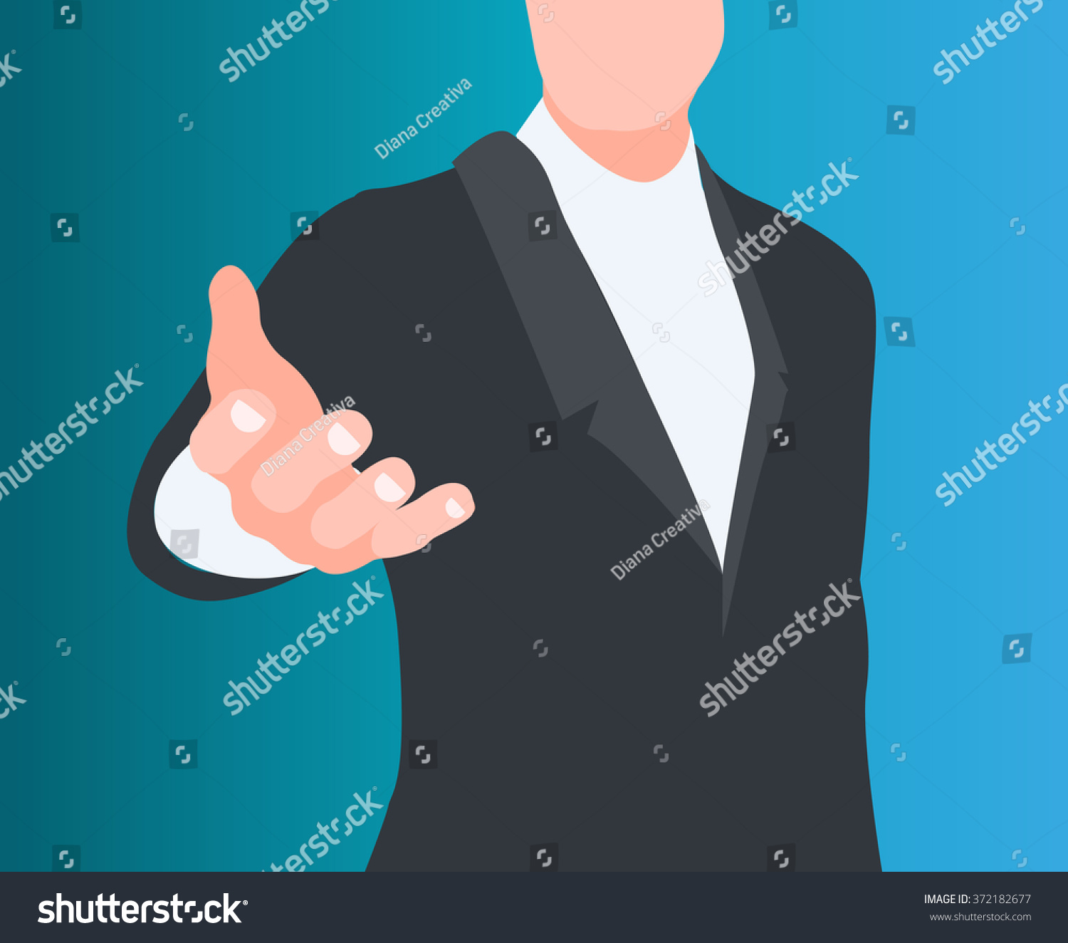 Concept Of Offering Stock Vector 372182677 : Shutterstock