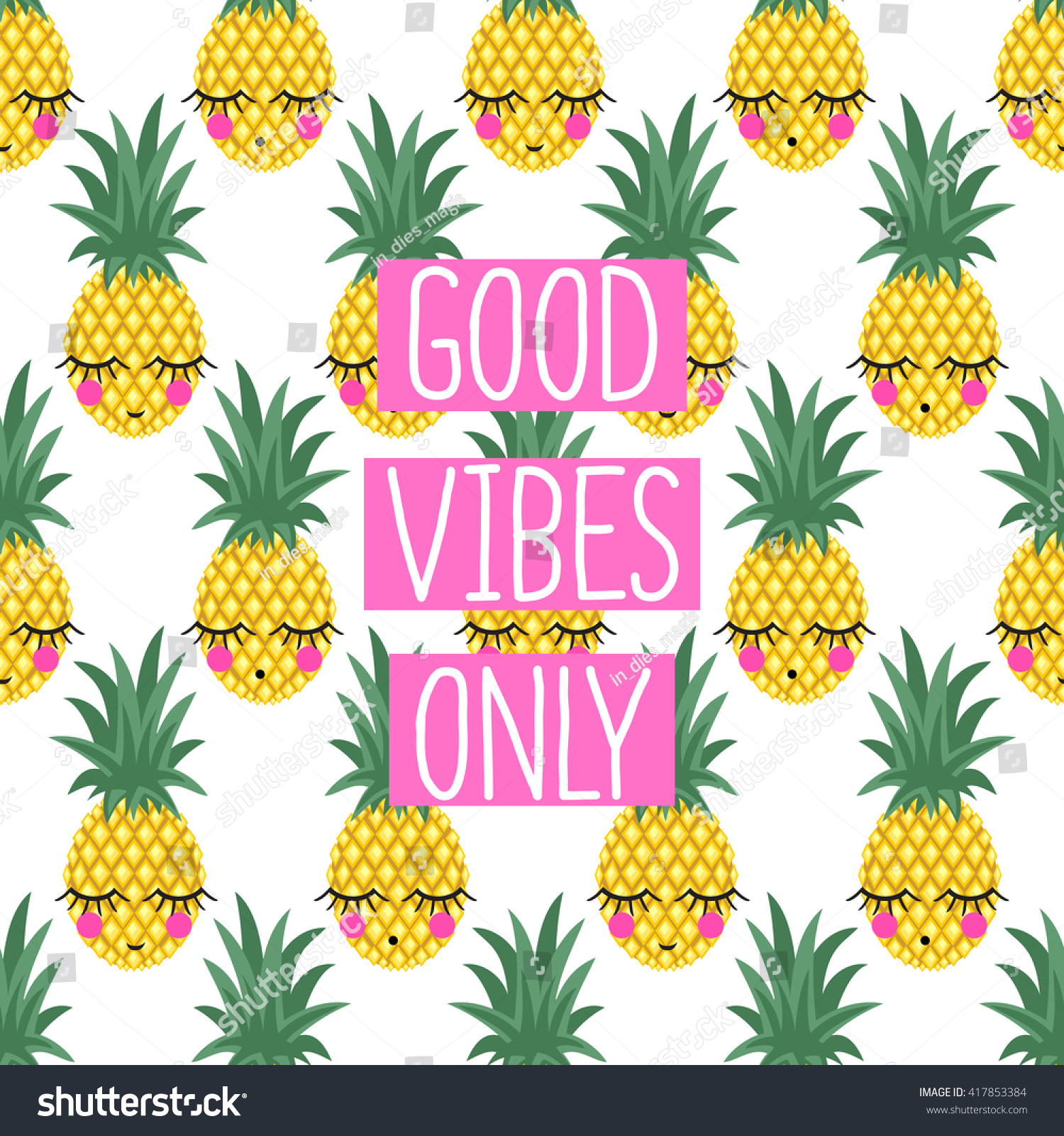 Conceptual Phrase Good Vibes  Only On Stock Vector 