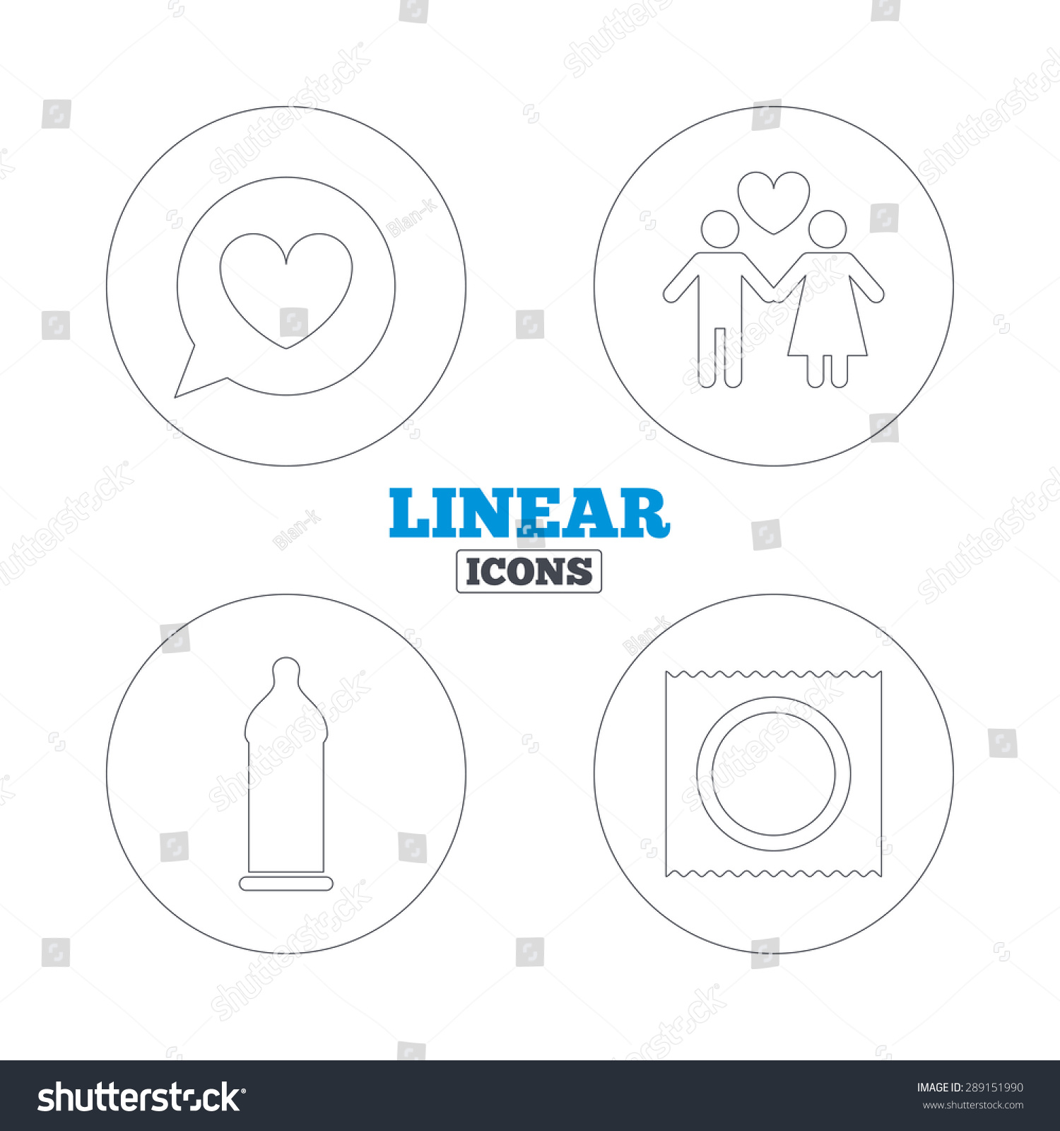 Condom Safe Sex Icons Lovers Couple Stock Vector Royalty Free 289151990 Shutterstock 5413