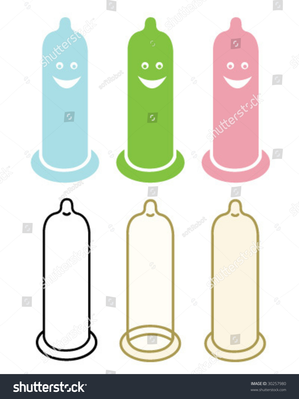 Condoms Vector Illustration 30257980 Shutterstock 1902