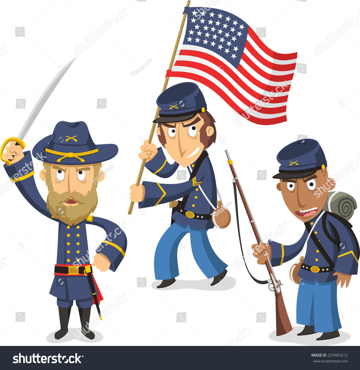 SVG of Confederacy Civil War America, vector illustration cartoon. svg