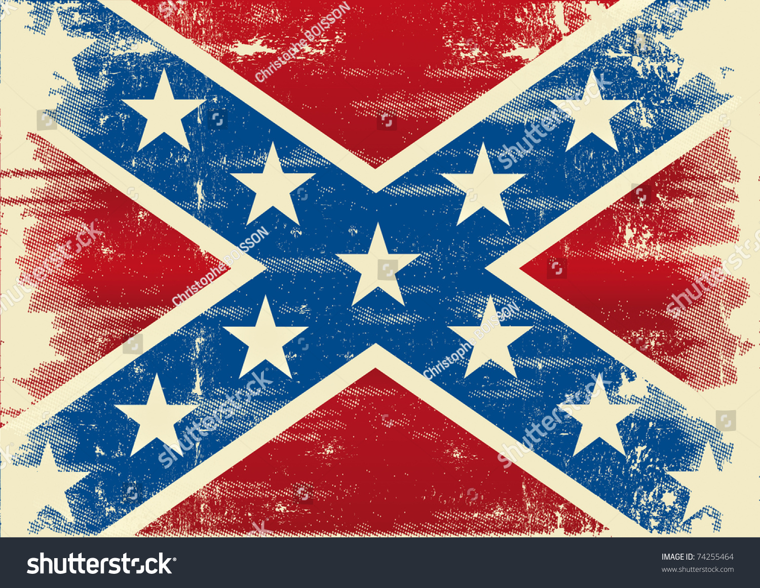 Confederate Flag Background Poster Stock Vector 74255464 - Shutterstock