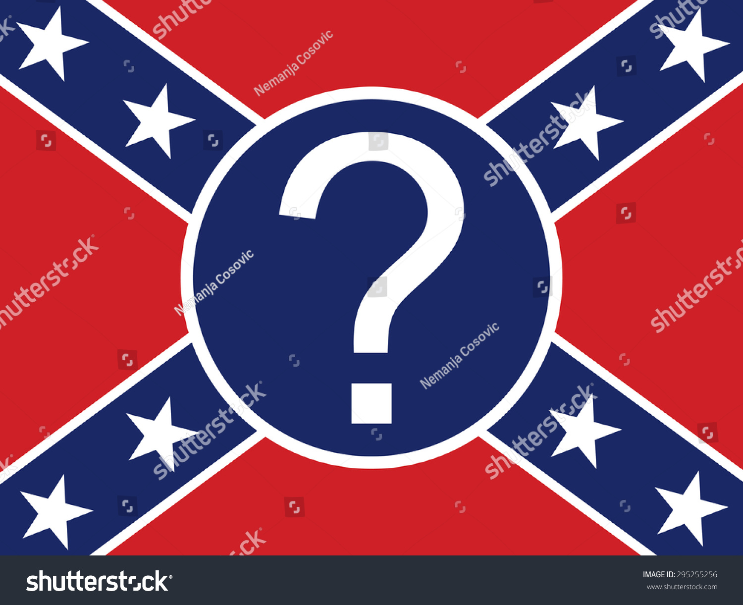 Confederate Flag Flag Confederate States America Stock Vector Royalty Free 295255256 