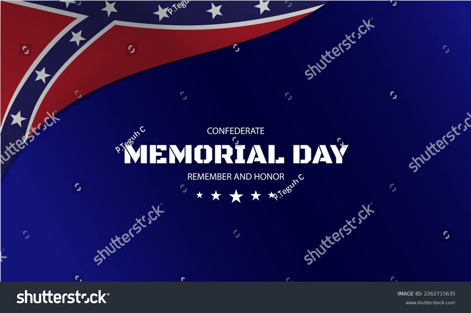 SVG of Confederate Memorial Day background design vector illustration. Suitable to use on Confederate Memorial Day event. svg
