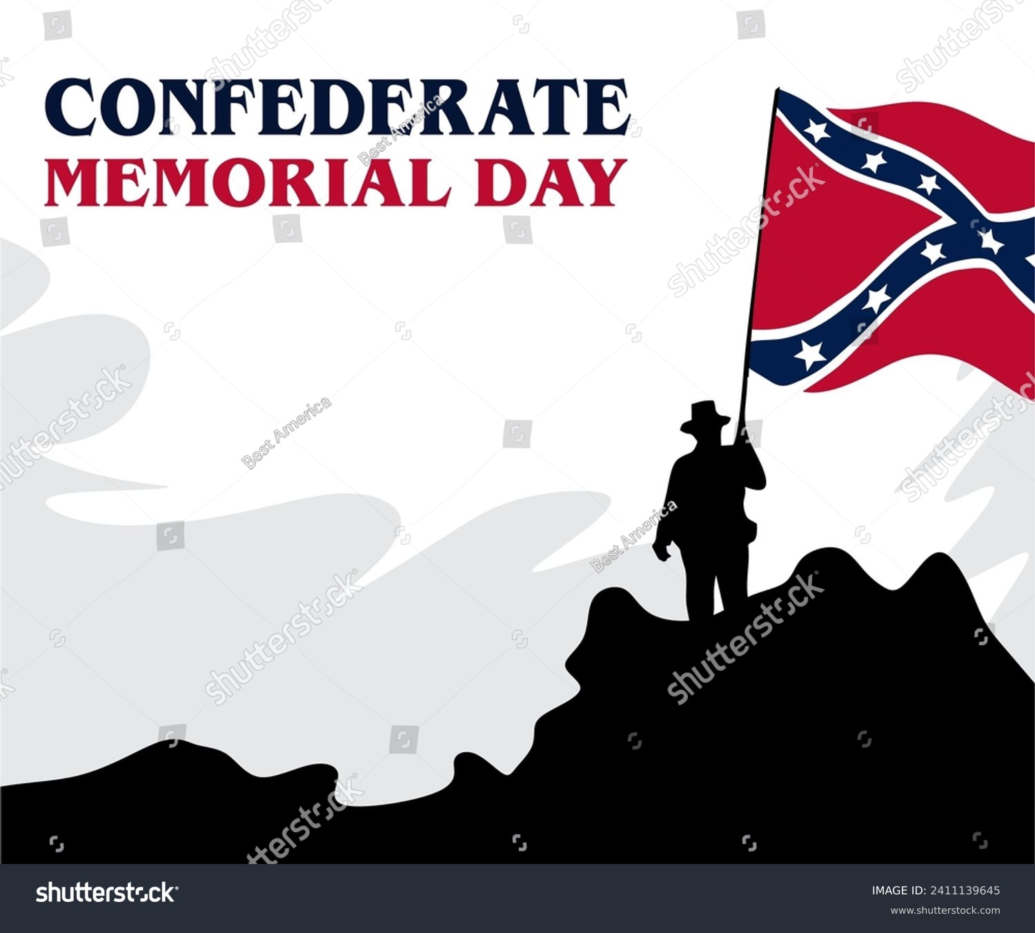 SVG of Confederate Memorial Day Remember and Honor svg