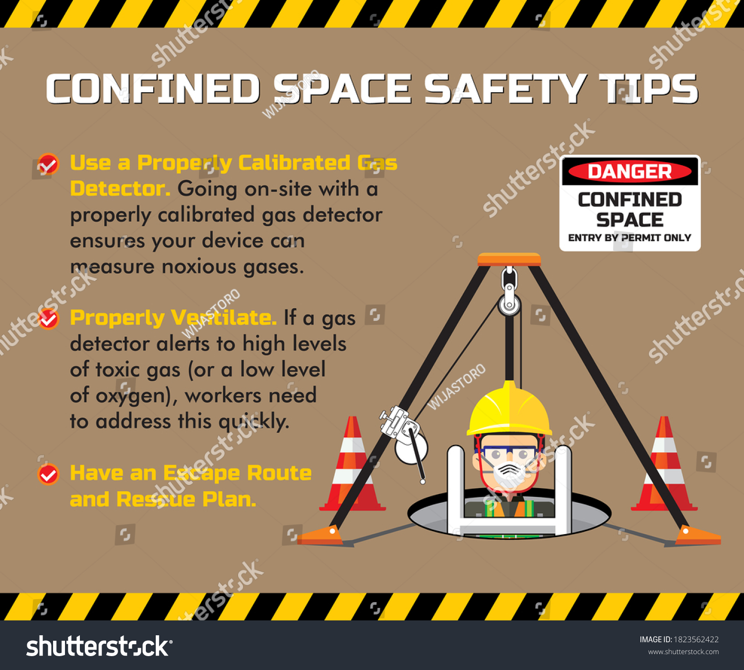 171 Work In Confined Space Stock Vectors Images And Vector Art