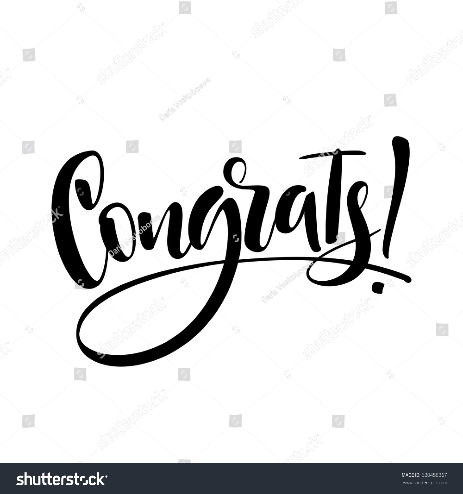 congrats lettering stock vector 620458367 shutterstock