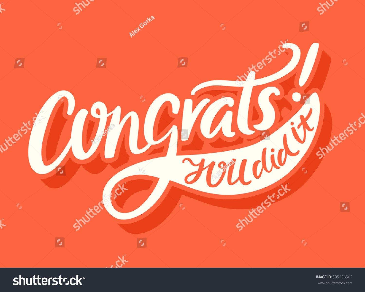 word banner congratulations Congratulations Congrats Did Card Stock Vector You It