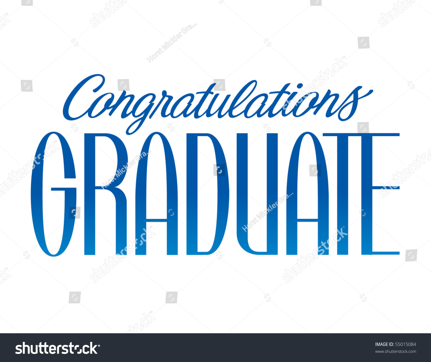 Congratulations Graduate Vector Lettering Stock Vector 55015084 ...