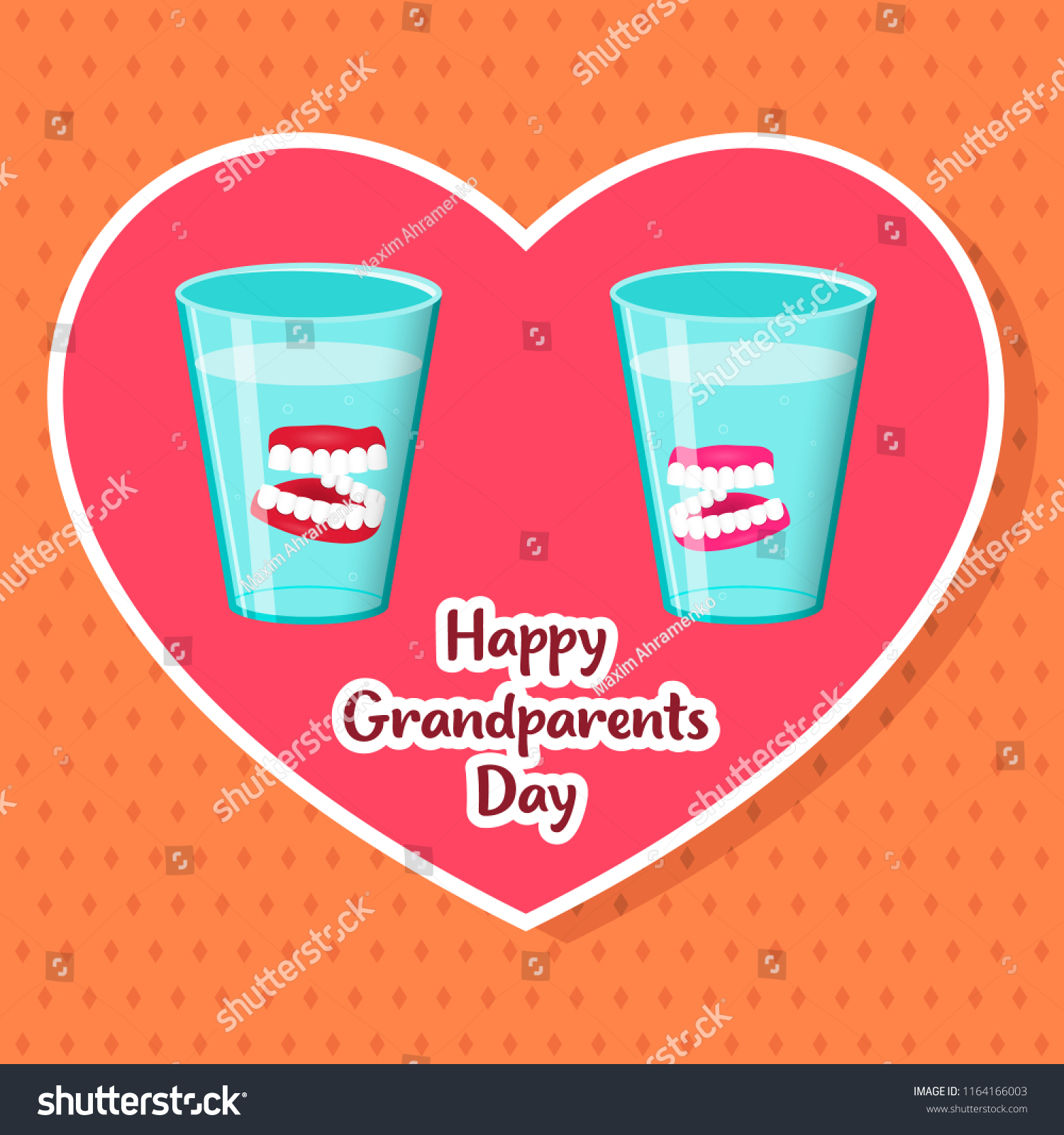 Congratulations On Day National Grandparents Day เวกเตอร์สต็อก (ปลอด