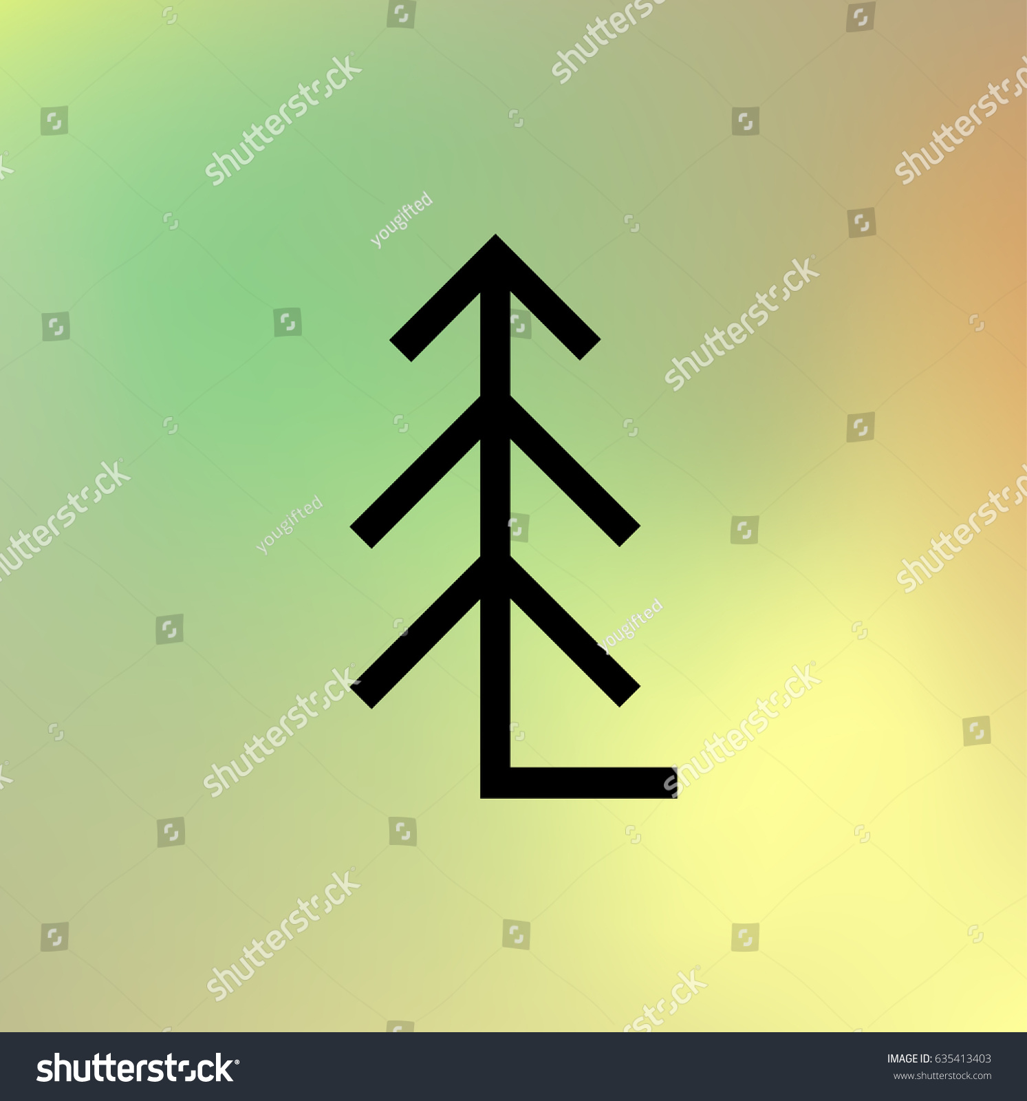 Coniferous Wood Map Symbol Coniferous Trees Icons Topographic Map Stock Vector (Royalty Free)  635413403 | Shutterstock