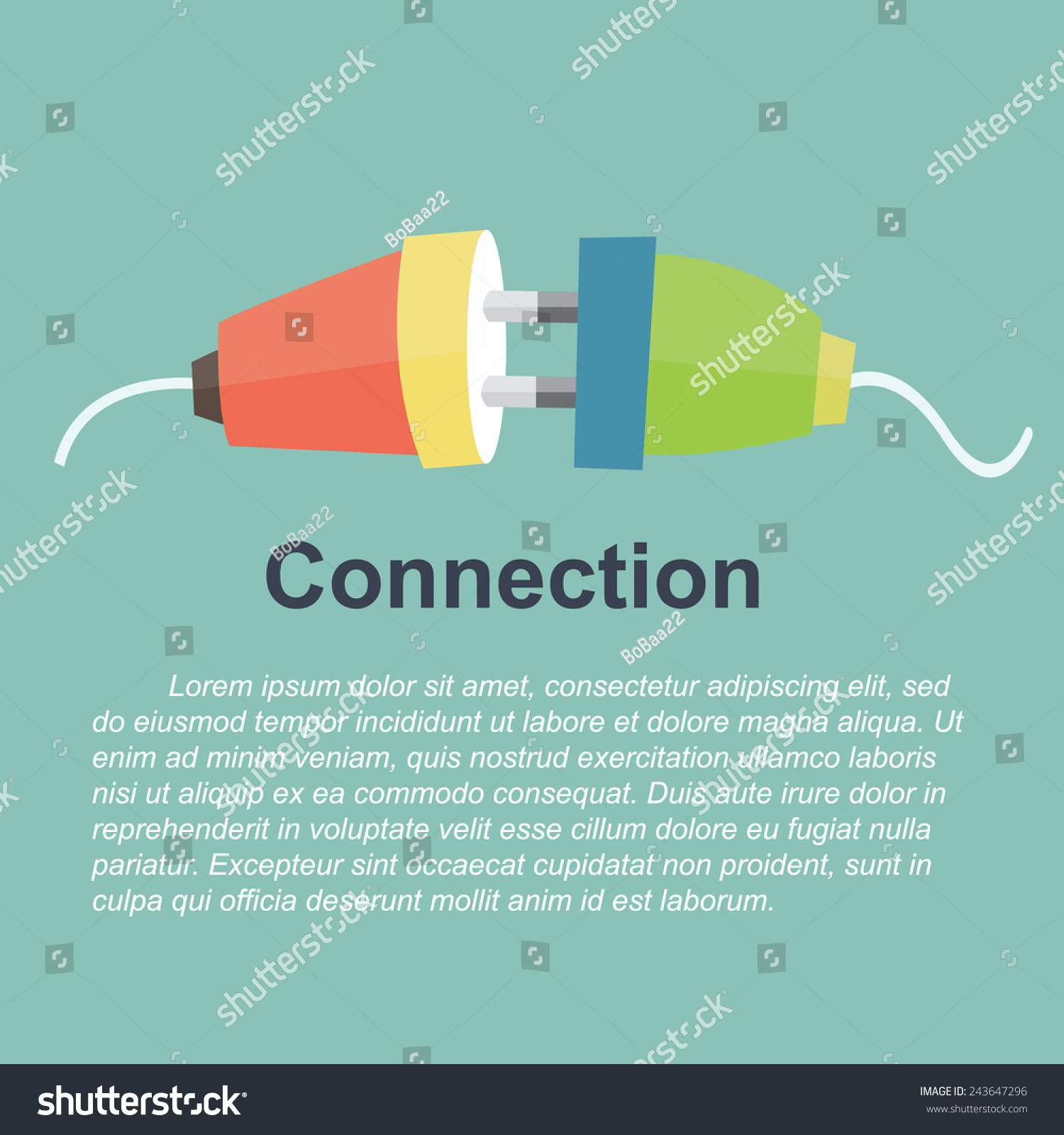 Connection Concept - Unplugged Electrical Cord Stock Vector ...