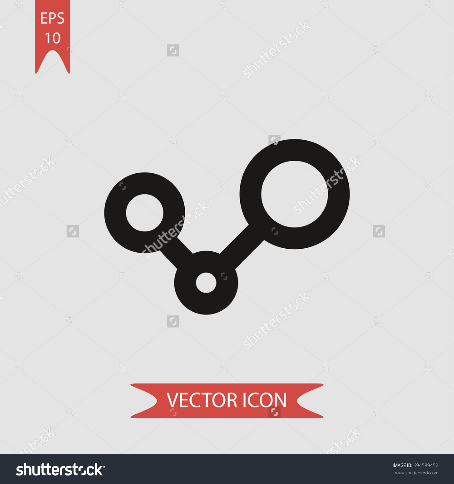 Connection Vector Icon Illustration Symbol Stock Vector (Royalty Free ...