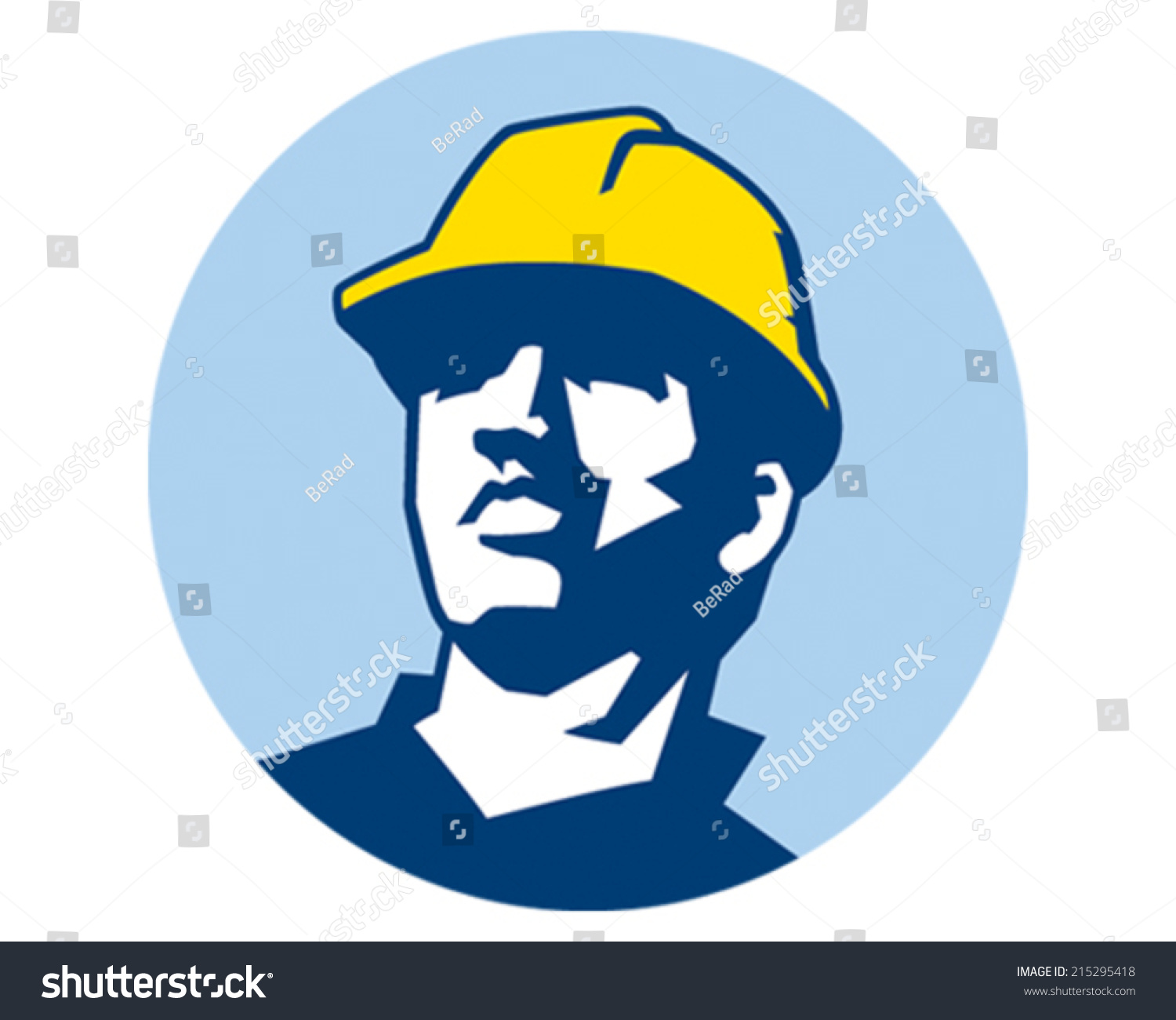 Construction Guy Stock Vector (Royalty Free) 215295418