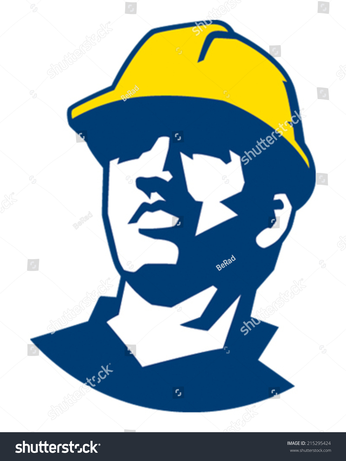 Construction Guy Stock Vector 215295424 : Shutterstock