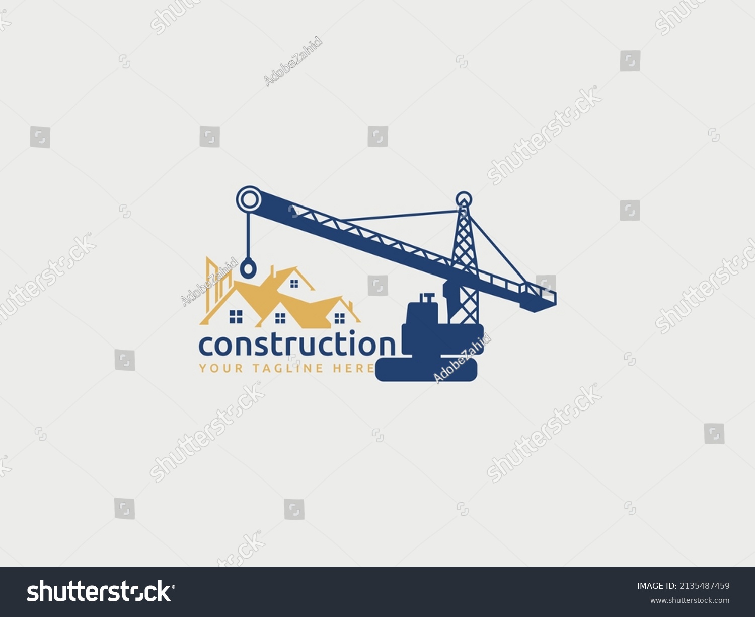 Construction Logo Design Modern Construction Logo Stock Vector (royalty 