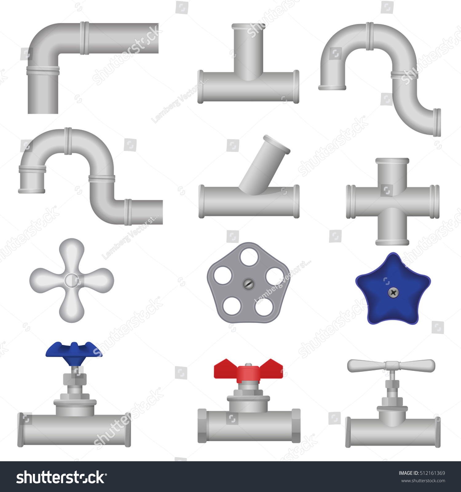 Uncategorized Plumbing Pieces construction plumbing pieces set pipes fittings stock vector of valve gate water