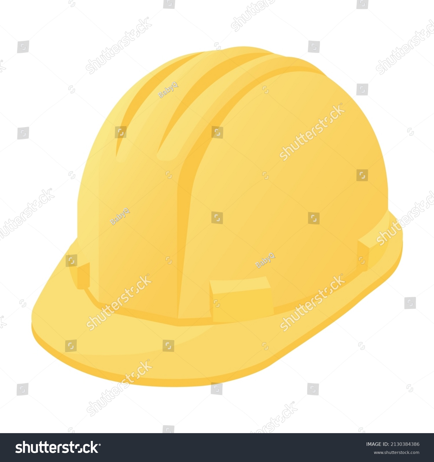 Construction Yellow Hard Hat Cartoon Vector Stock Vector (Royalty Free ...