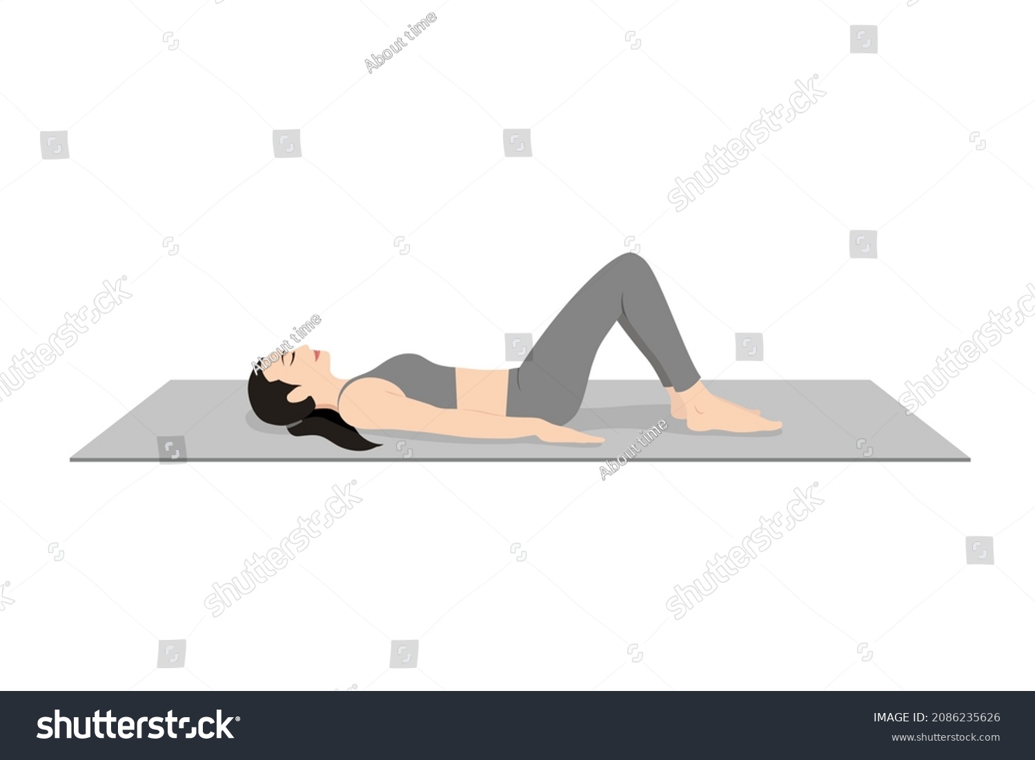 Constructive Rest Pose Corpse Pose Variation Stock Vector (Royalty Free ...