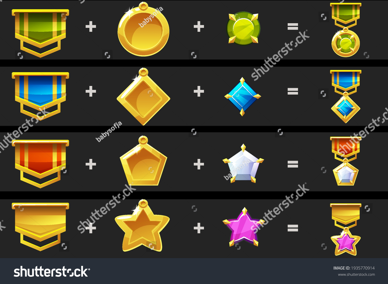 SVG of Constructor with details for medals for the game. svg