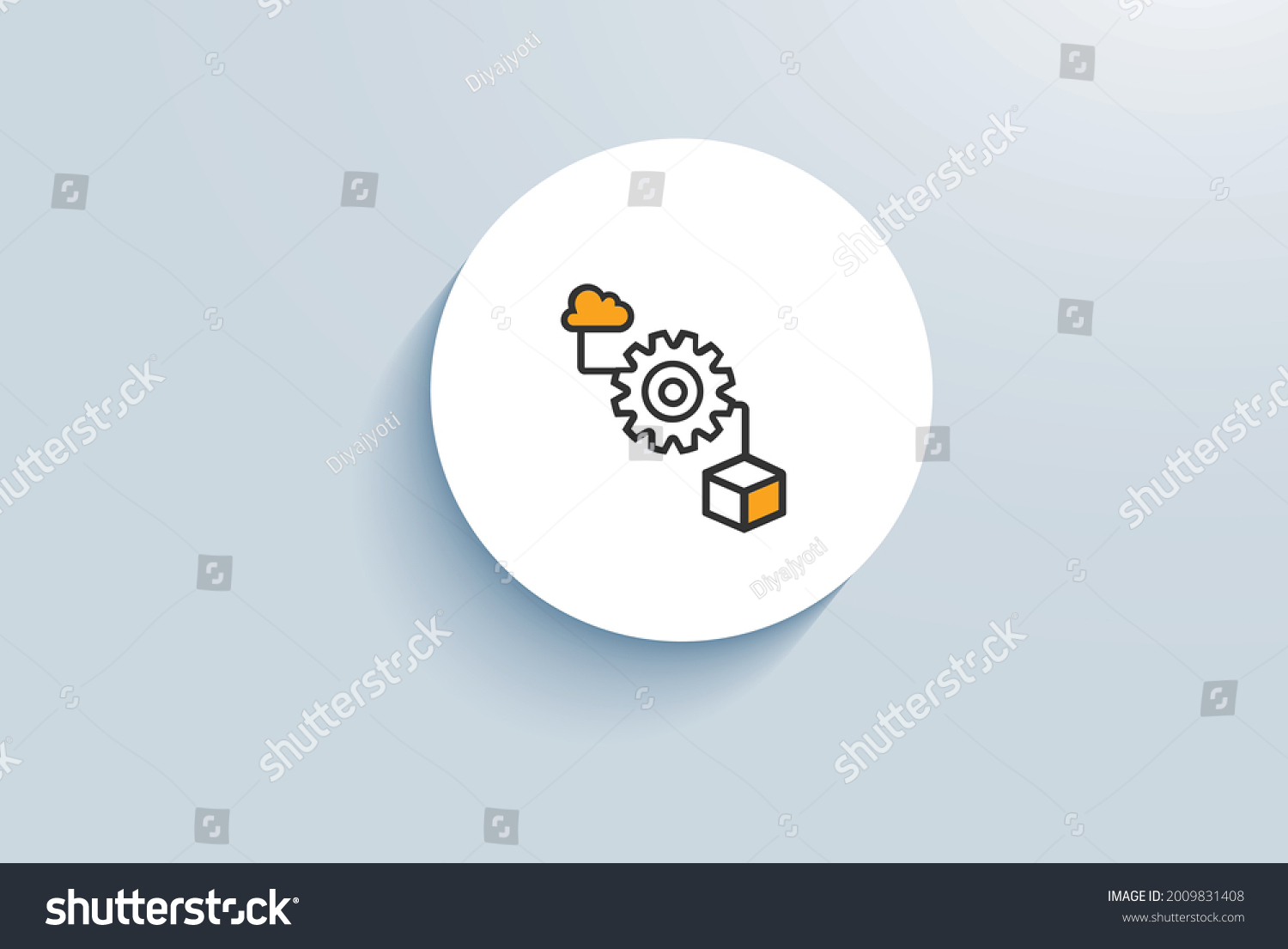 Container Cloudnative Deployment Icon Stock Vector (Royalty Free ...